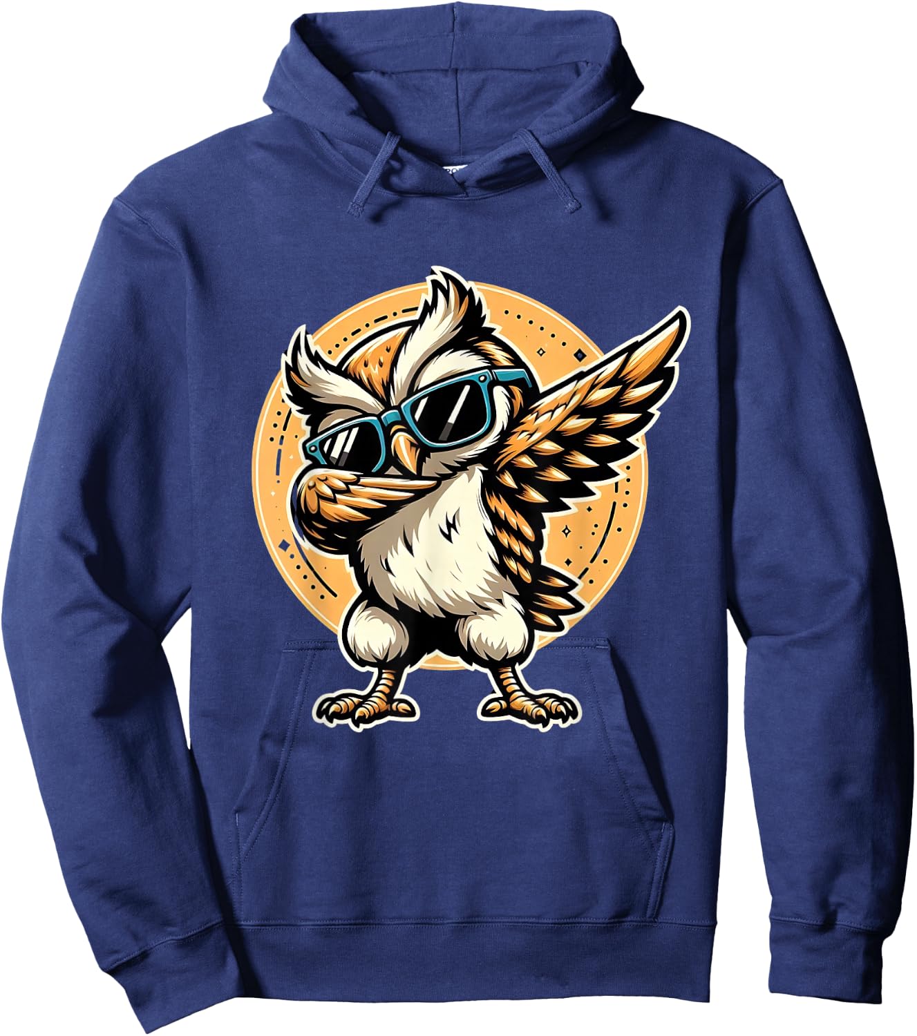 Dabbing Owl Funny Cool Dab Dance Owl Lover Hoodie - Hoodie | Navy