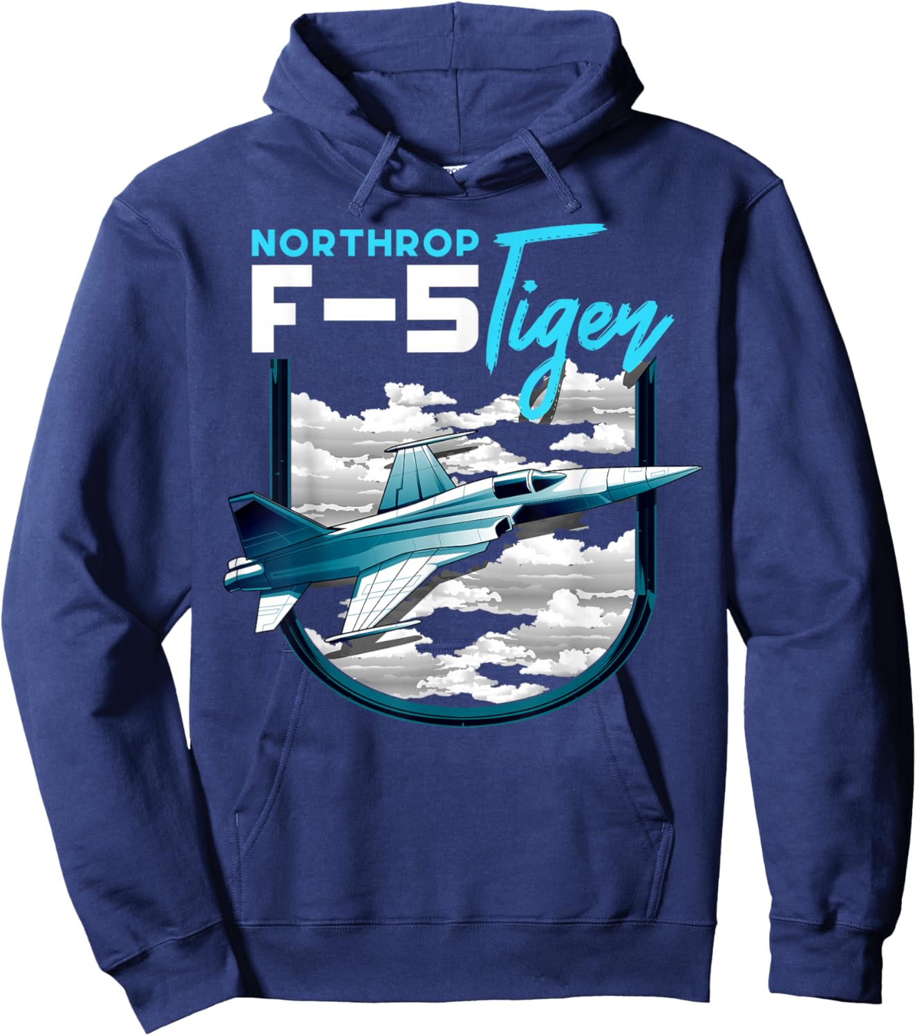 F5 Tiger Jet Vintage Machine Veteran Pilot Hoodie - Hoodie | Navy