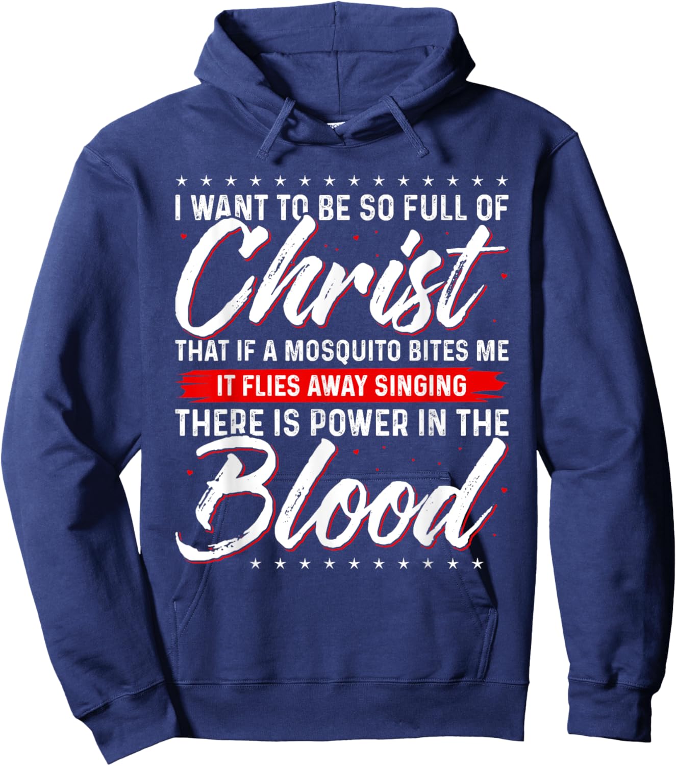 There Is Power In the Blood T Shirt Jesus Shirts Hoodie - Hoodie | Navy