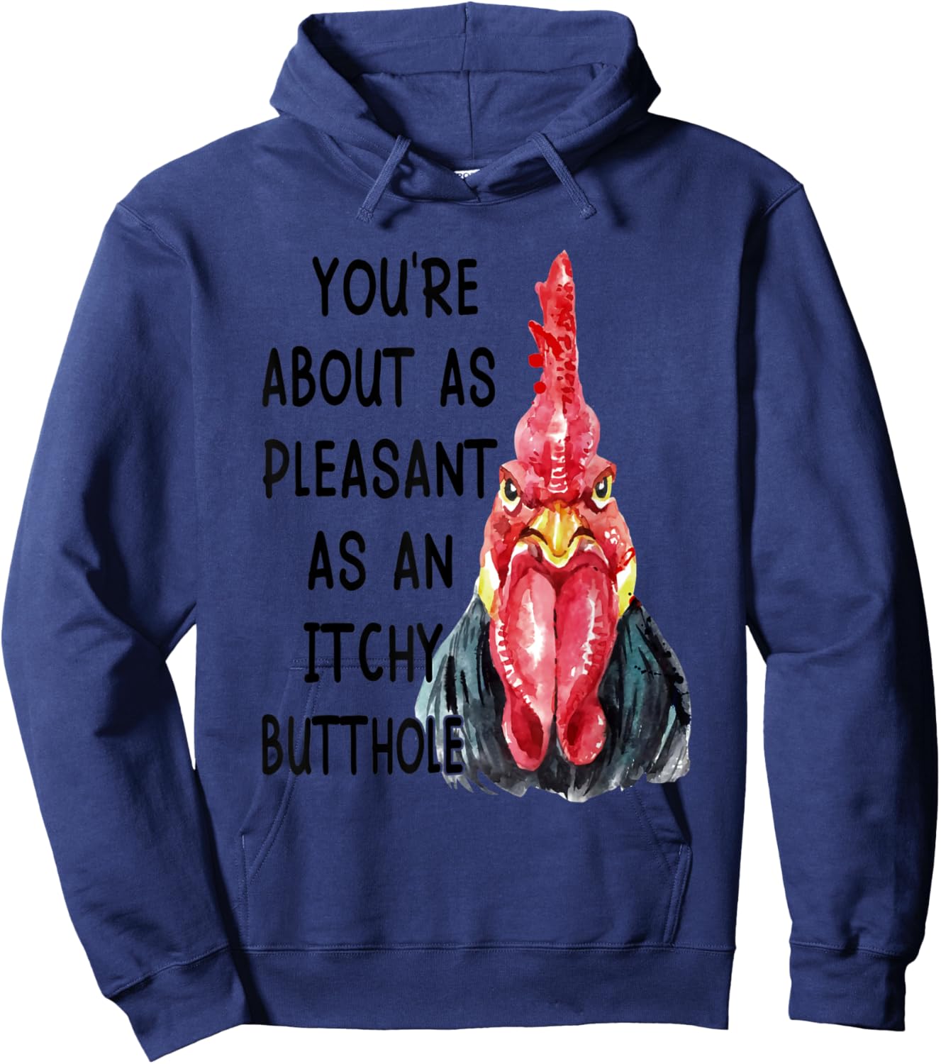 You're About As Pleasant As An Itchy Butthole Hoodie - Hoodie | Navy