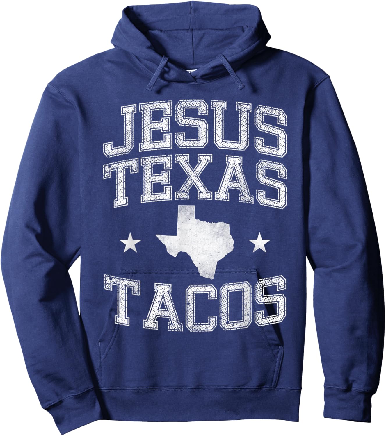 Texas Flag State US Vintage Longhorn Texas Retro Hoodie - Hoodie | Navy