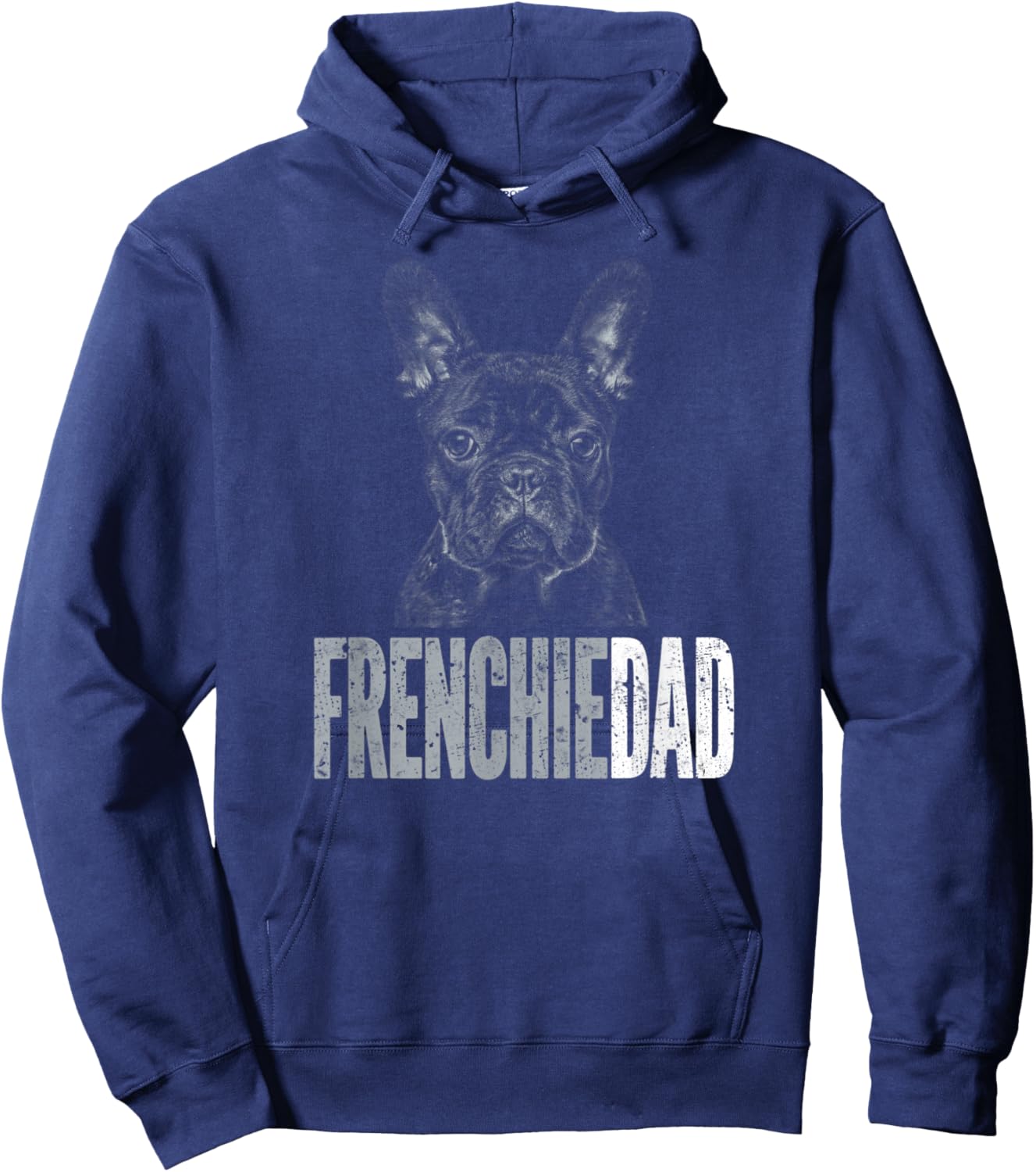 Frenchie Dad | French Bulldog Father Dog Dad Women Kids Hoodie - Hoodie | Navy