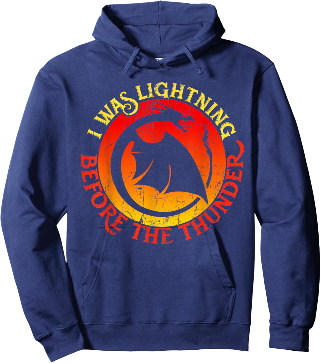 I Was Lightning Before the Thunder Hoodie - Hoodie | Navy