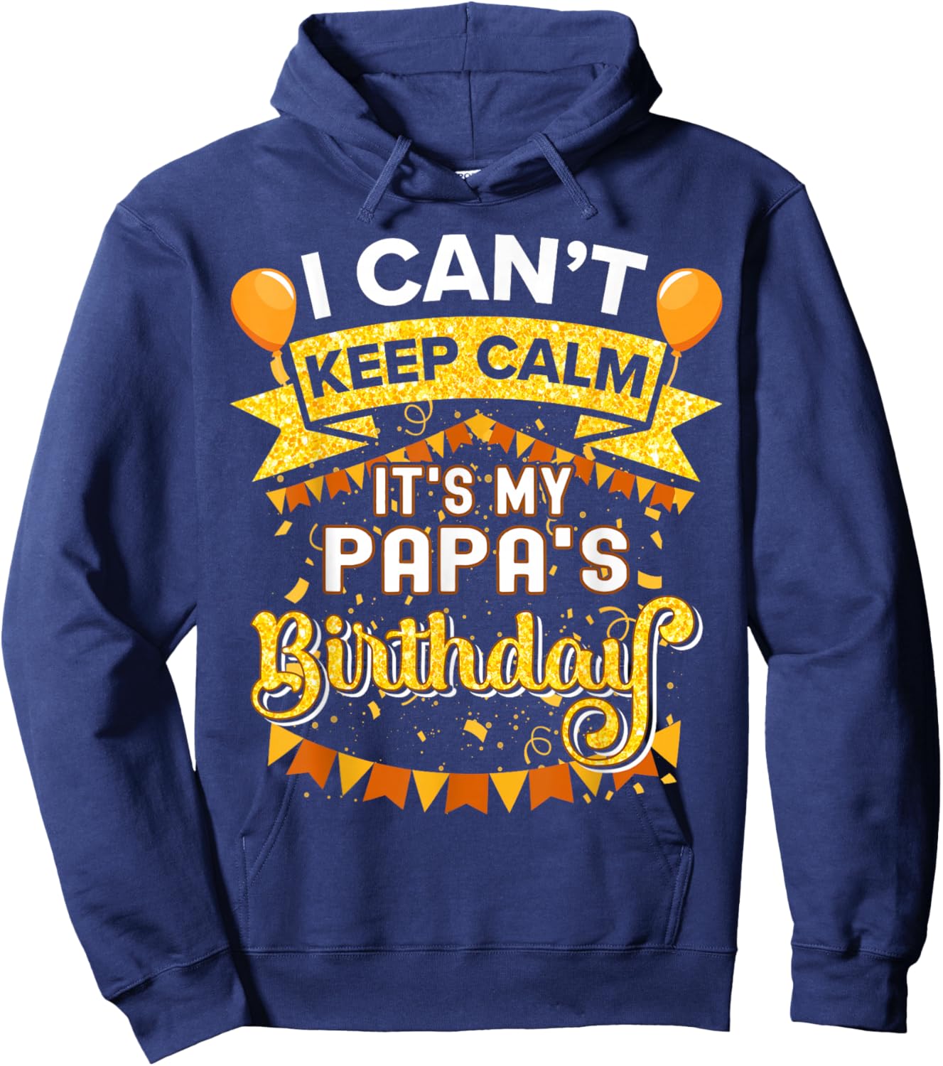 It's My Papa Birthday Shirt Matching Family Party Hoodie - Hoodie | Navy