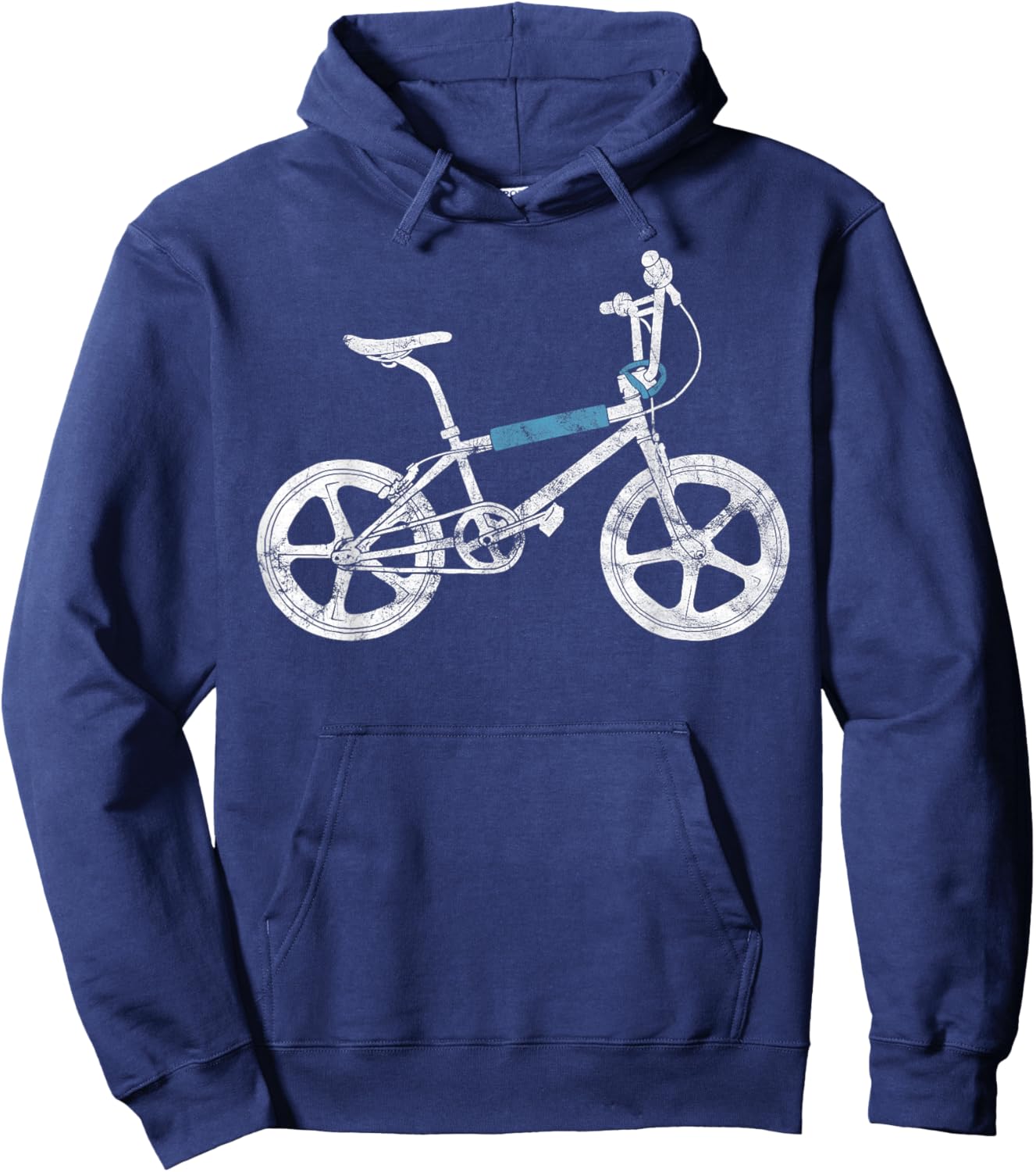 Old School Vintage 80's 90's BMX for Retro Bike Riders Hoodie - Hoodie | Navy