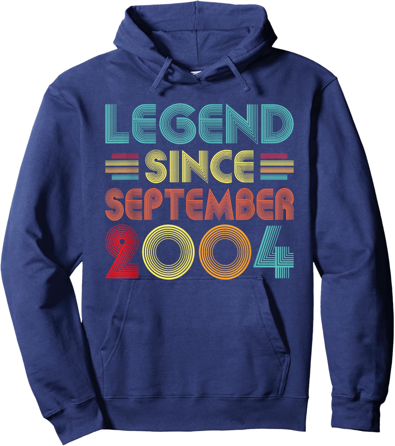 Legend Since September 2004 21st Birthday Retro 21 Years Old Hoodie - Hoodie | Navy