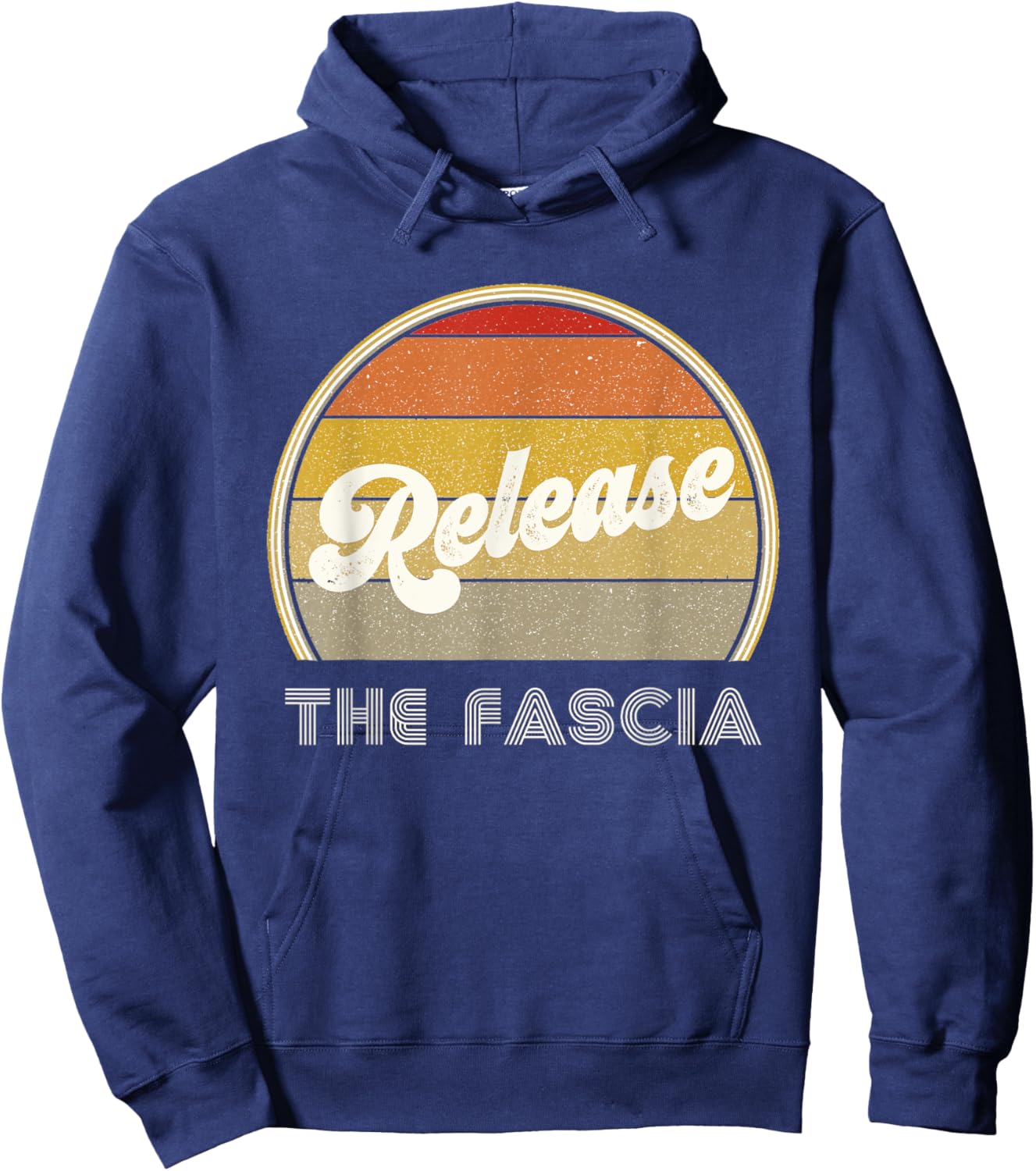 Massage Therapy Myofascial Release The Fascia Physical Retro Hoodie - Hoodie | Navy