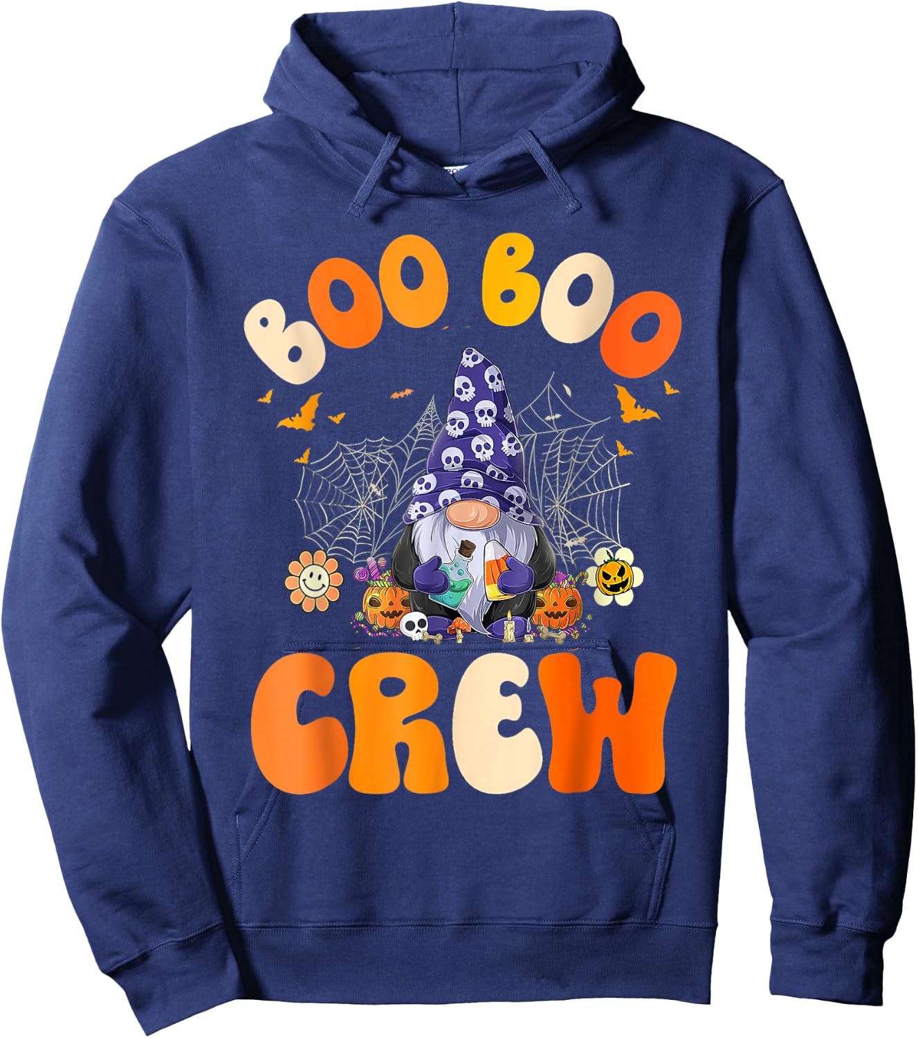 Cute gnomes. Boo Boo Crew Nurse Funny Ghost Women Halloween Hoodie - Hoodie | Navy