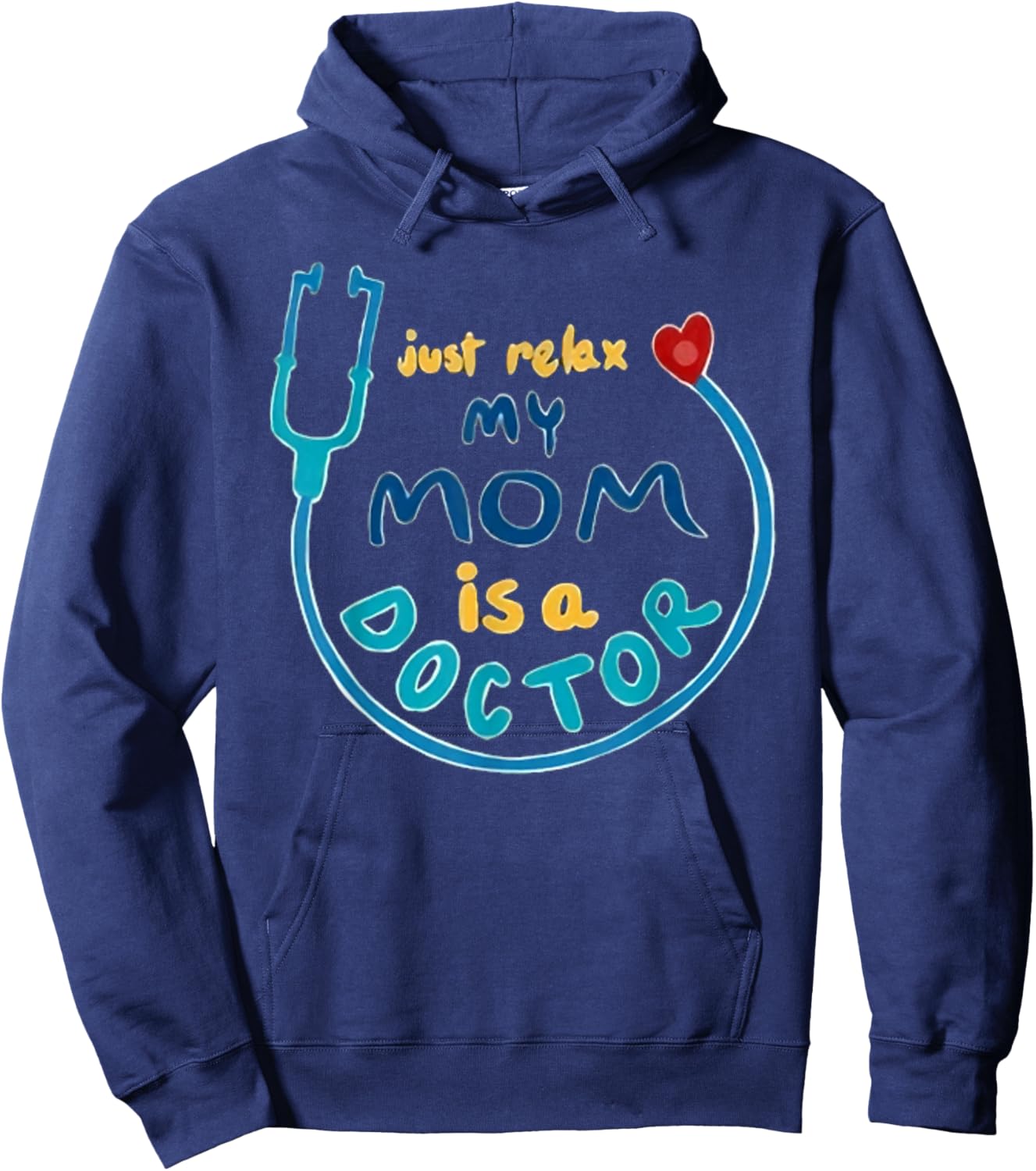 My Mommy is a Real Life Superhero Doctor Hoodie - Hoodie | Navy