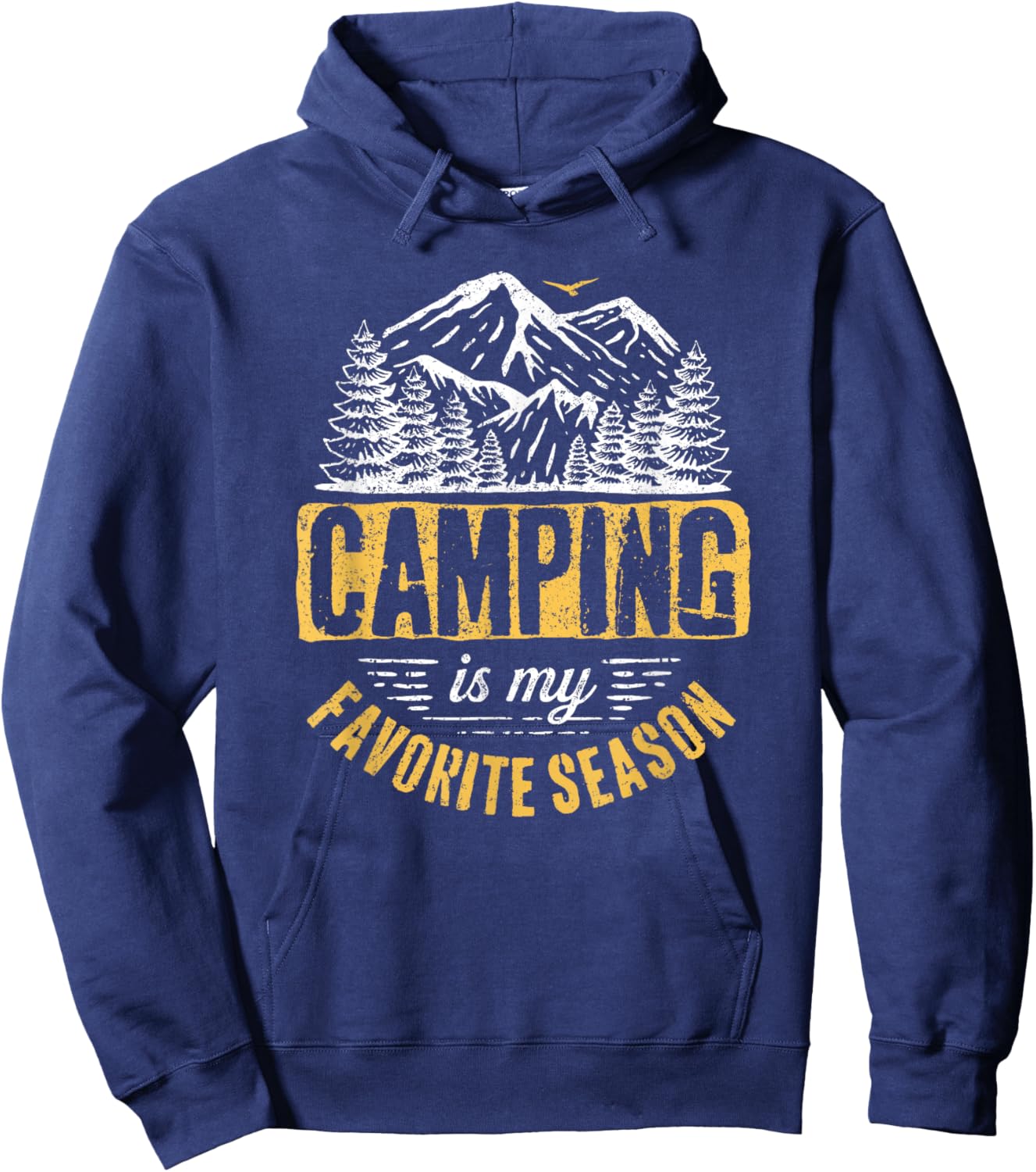 Funny Camping Lover Outdoor Camper Camping Favorite Season Hoodie - Hoodie | Navy