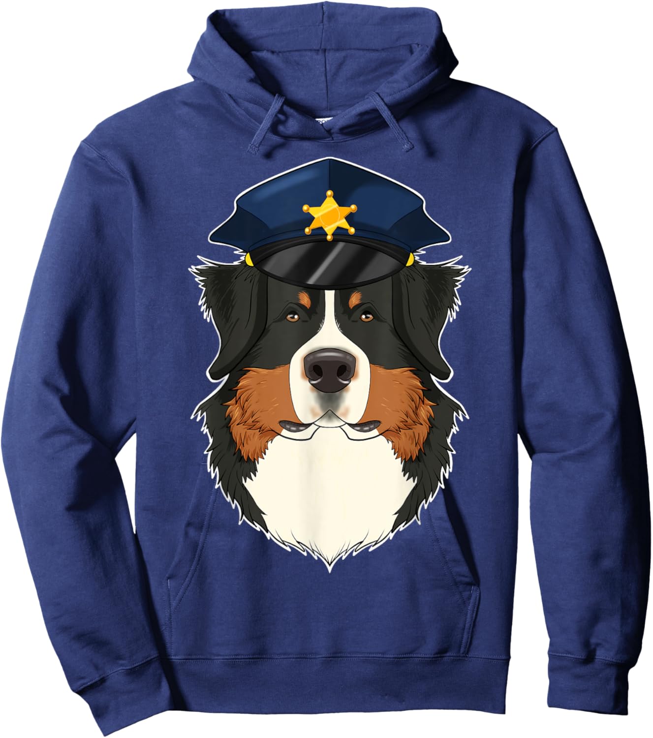 Canine Handler I Police Dog I Police Bernese Mountain Dog Hoodie - Hoodie | Navy