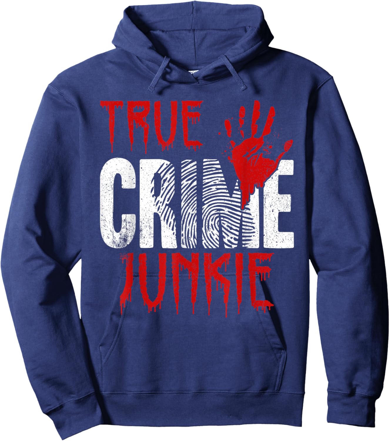 True Crime Junkie Hoodie - Hoodie | Navy