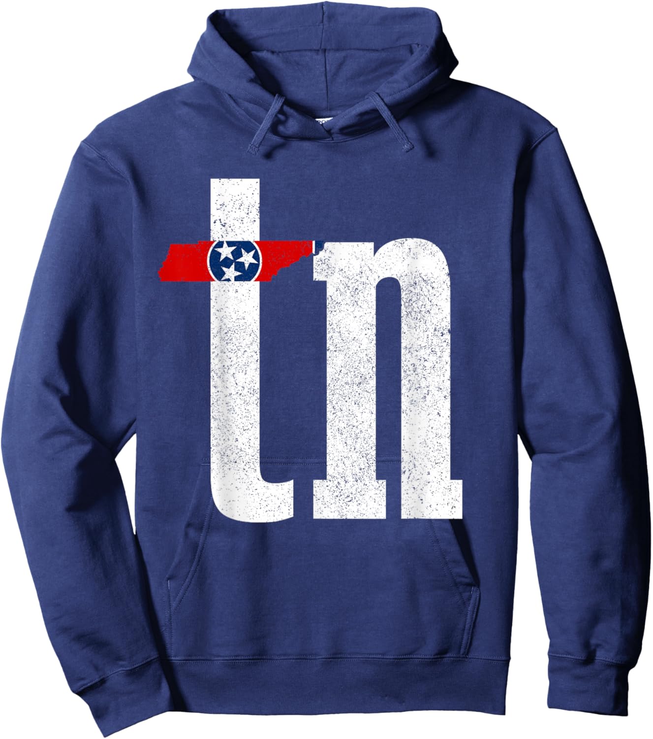 Tennessee Flag TN Pride State Map Nashville Memphis Hoodie - Hoodie | Navy