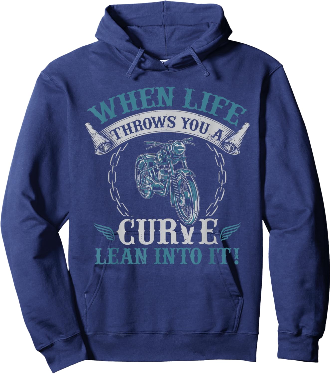Funny Motorcycle Lover Graphic Women Men Motorcycle Rider Hoodie - Hoodie | Navy