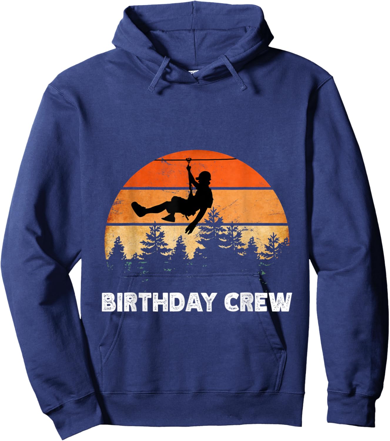 Zipline birthday party adventure matching Bop Hoodie - Hoodie | Navy