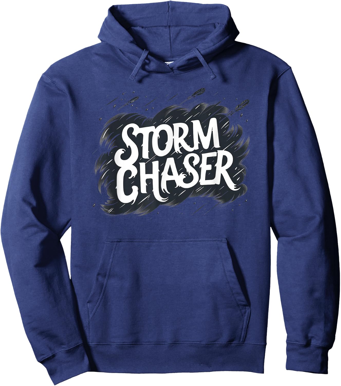 Pretty cool Storm Chaser Speech with Cloud Hoodie - Hoodie | Navy