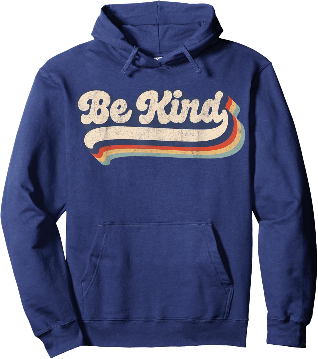 Be Kind Women Positive Inspirational Kindness Retro Vintage Hoodie - Hoodie | Navy