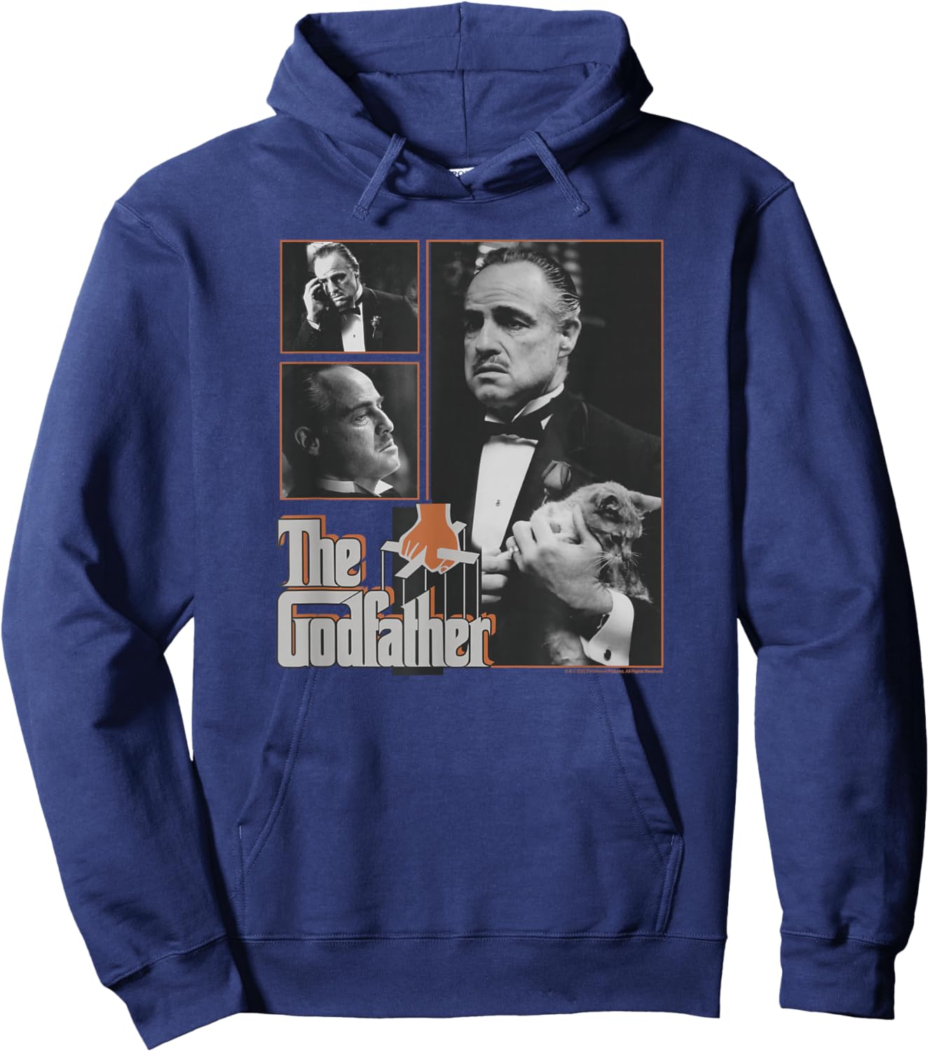 The Godfather Don Vito Corleone Cat Poster Hoodie - Hoodie | Navy