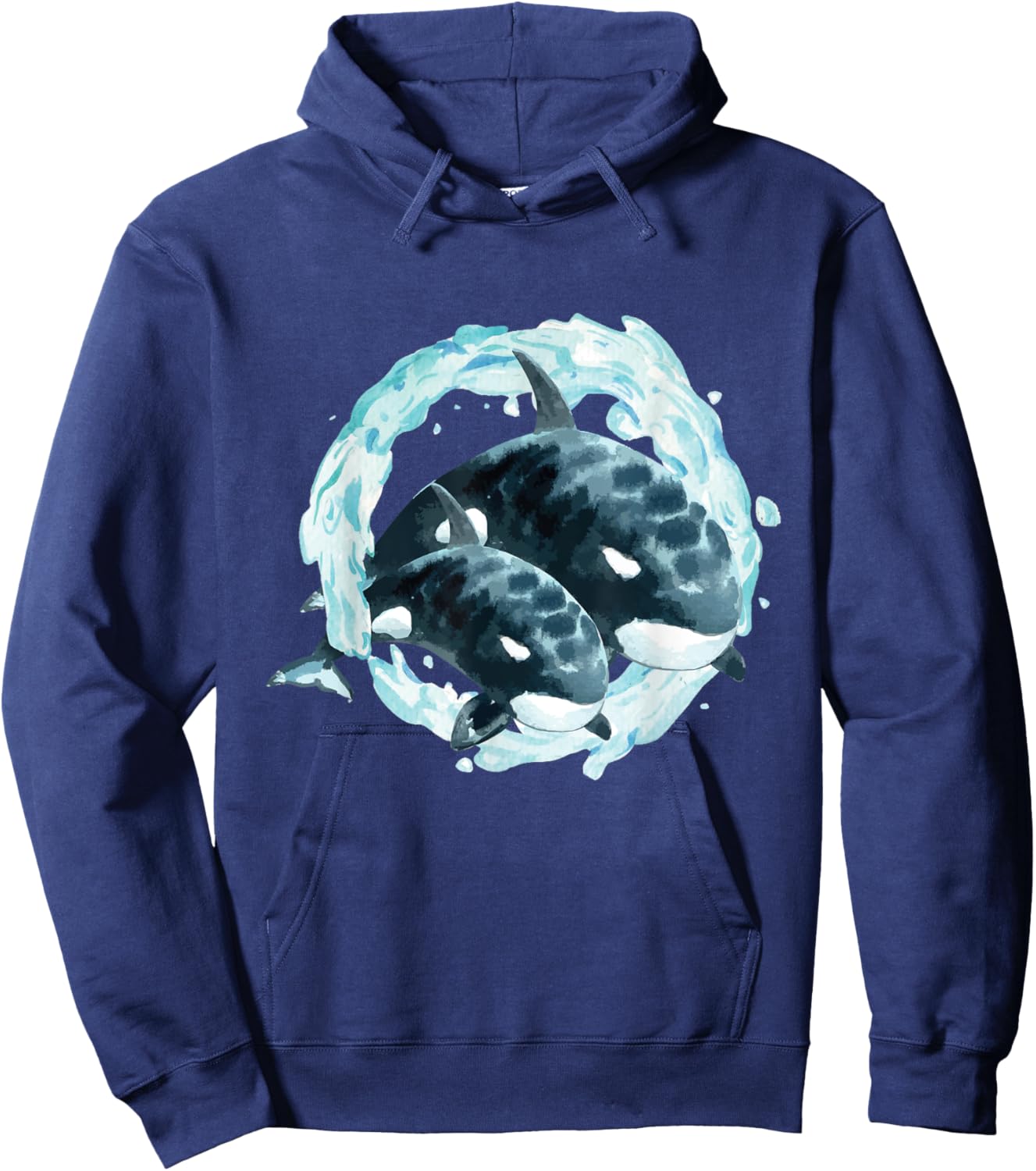 Whale Lover Art - Whales Marine Biologist Wildlife Hoodie - Hoodie | Navy