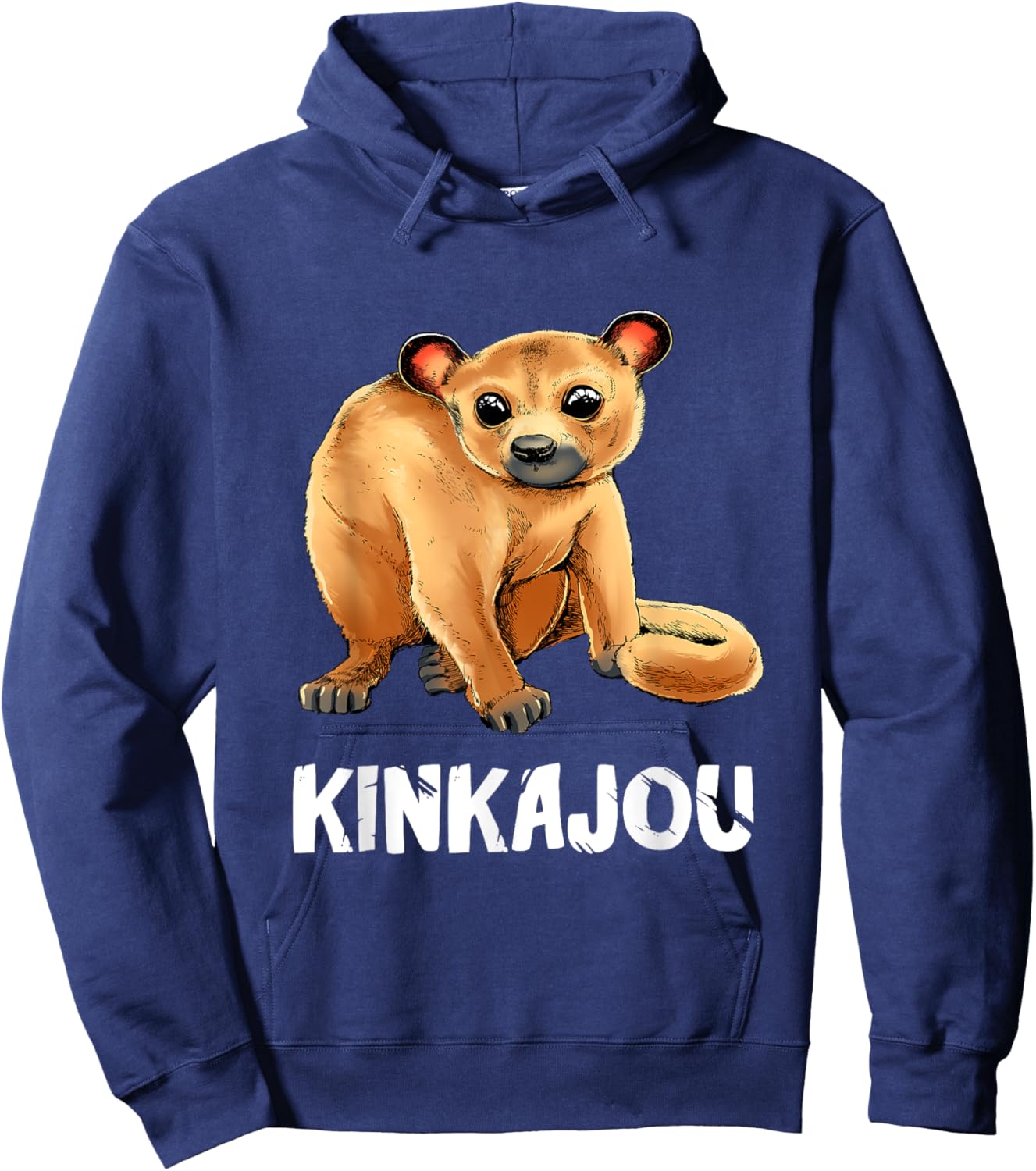 Kinkajou Honey Bear Night Walker Prehensile Animal Hoodie - Hoodie | Navy