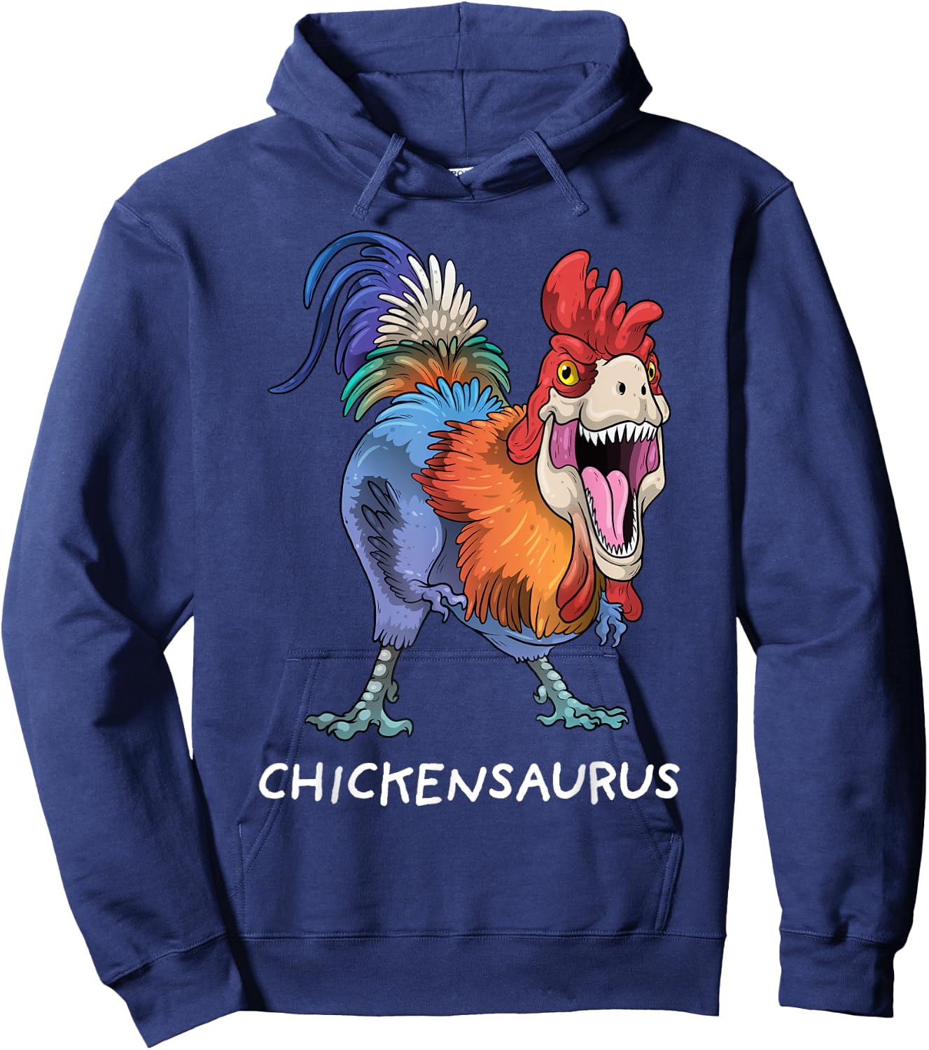 Dinosaur Chicken Shirt Chickensaurus Rex Funny Dino Rooster Hoodie - Hoodie | Navy