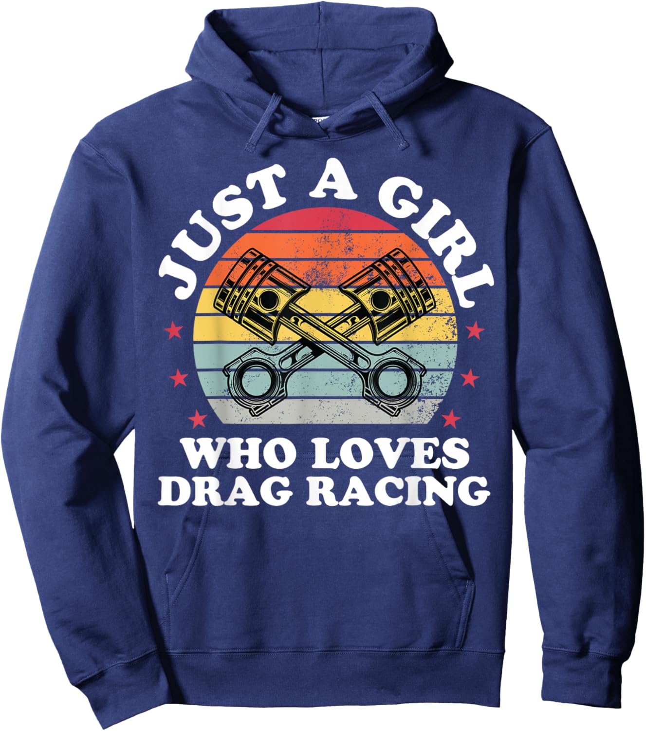 Just A Girl Who Loves Drag Racing Funny Drag Race Women Hoodie - Hoodie | Navy