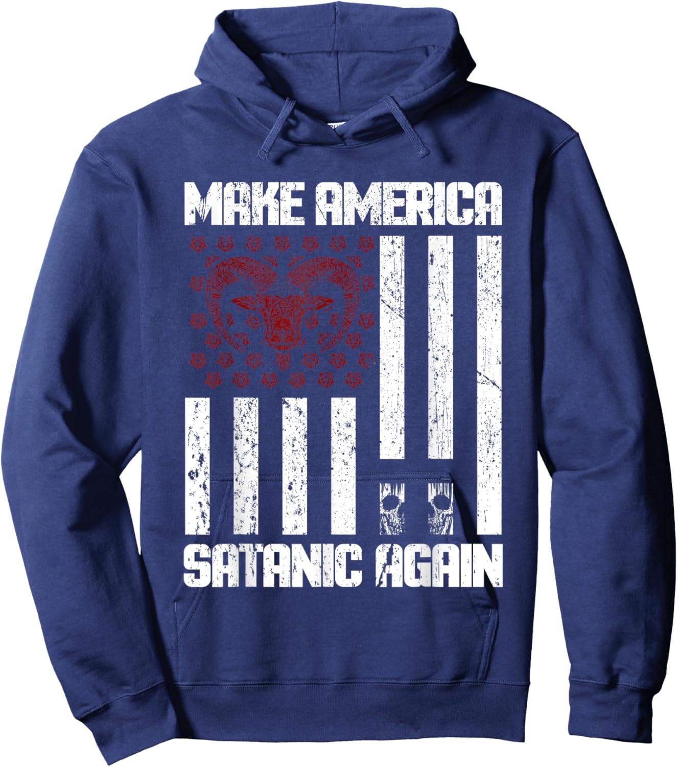 Make America Satanic Again Hoodie - Hoodie | Navy