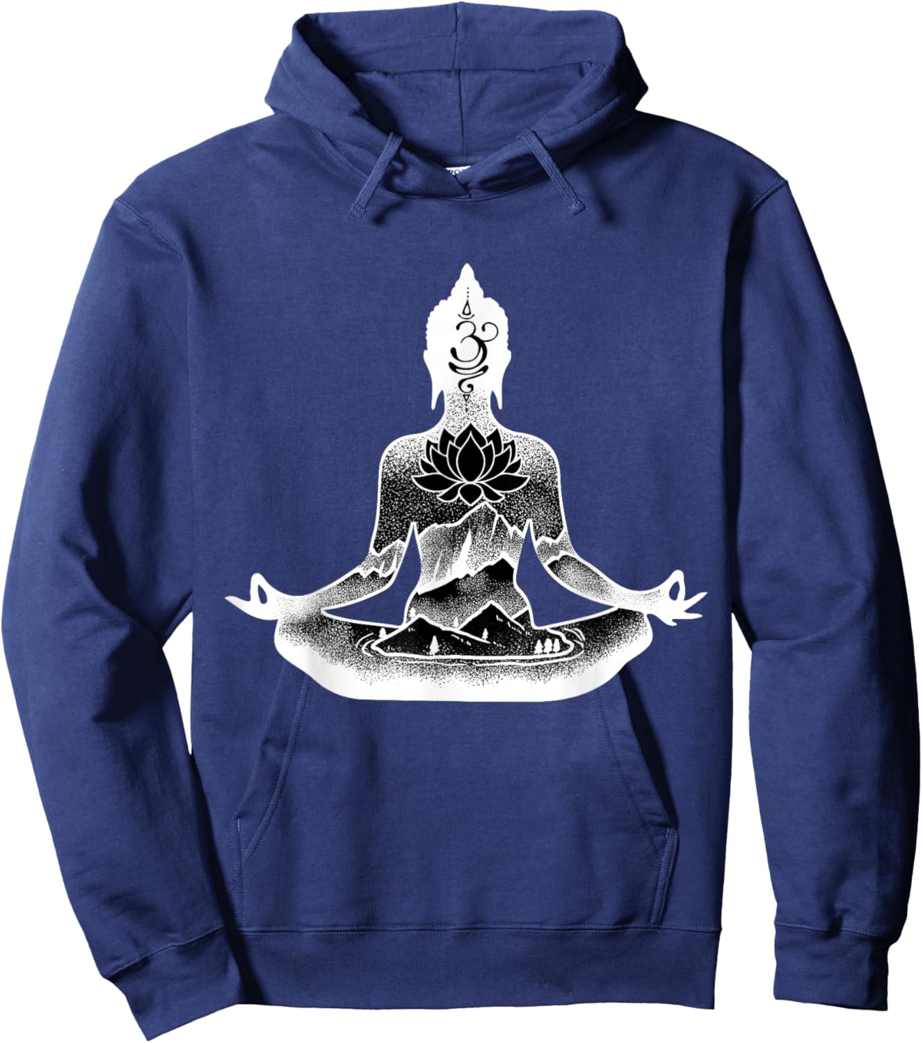 Buddha Namaste Zen Buddhism Buddhist Hoodie - Hoodie | Navy