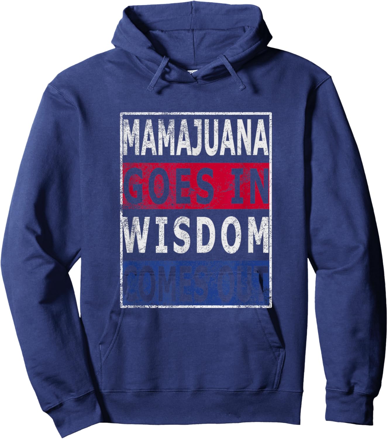 Mamajuana goes in wisdom comes out Dominican Republic flag Hoodie - Hoodie | Navy