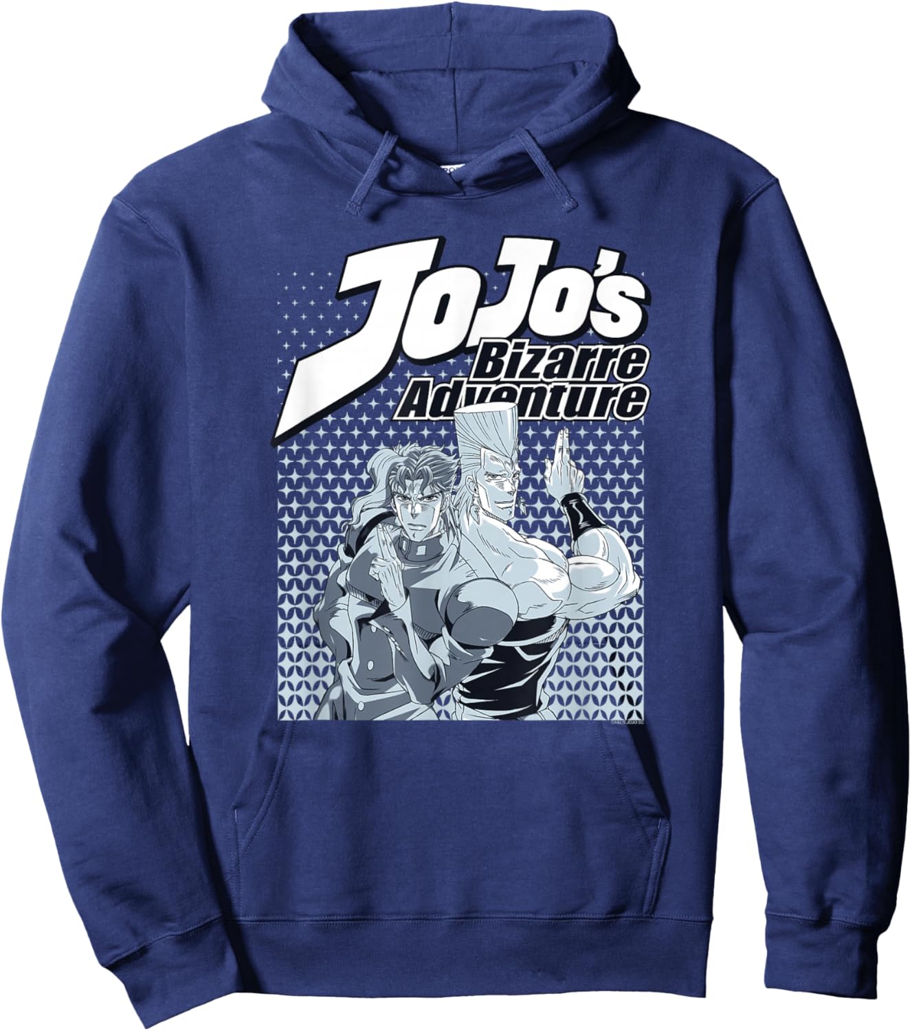 JoJo's Bizarre Adventure Part 3 Kakyoin & Polnareff Anime Hoodie - Hoodie | Navy