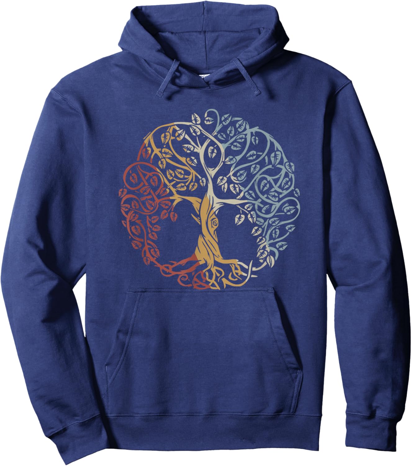 Tree Of Life Retro Style Vintage Hoodie - Hoodie | Navy