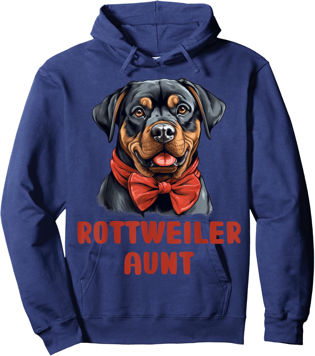 Cute Rottweiler Aunt Dog Lover Gift Funny Puppy Rottie Owner Men Women Kids Hoodie - Hoodie | Navy