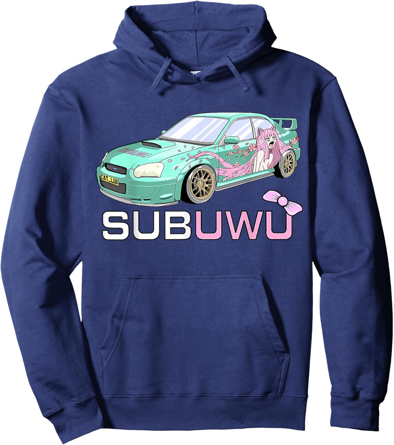 SubUwU Anime Lover Cute Otaku Fan Gift Hoodie - Hoodie | Navy