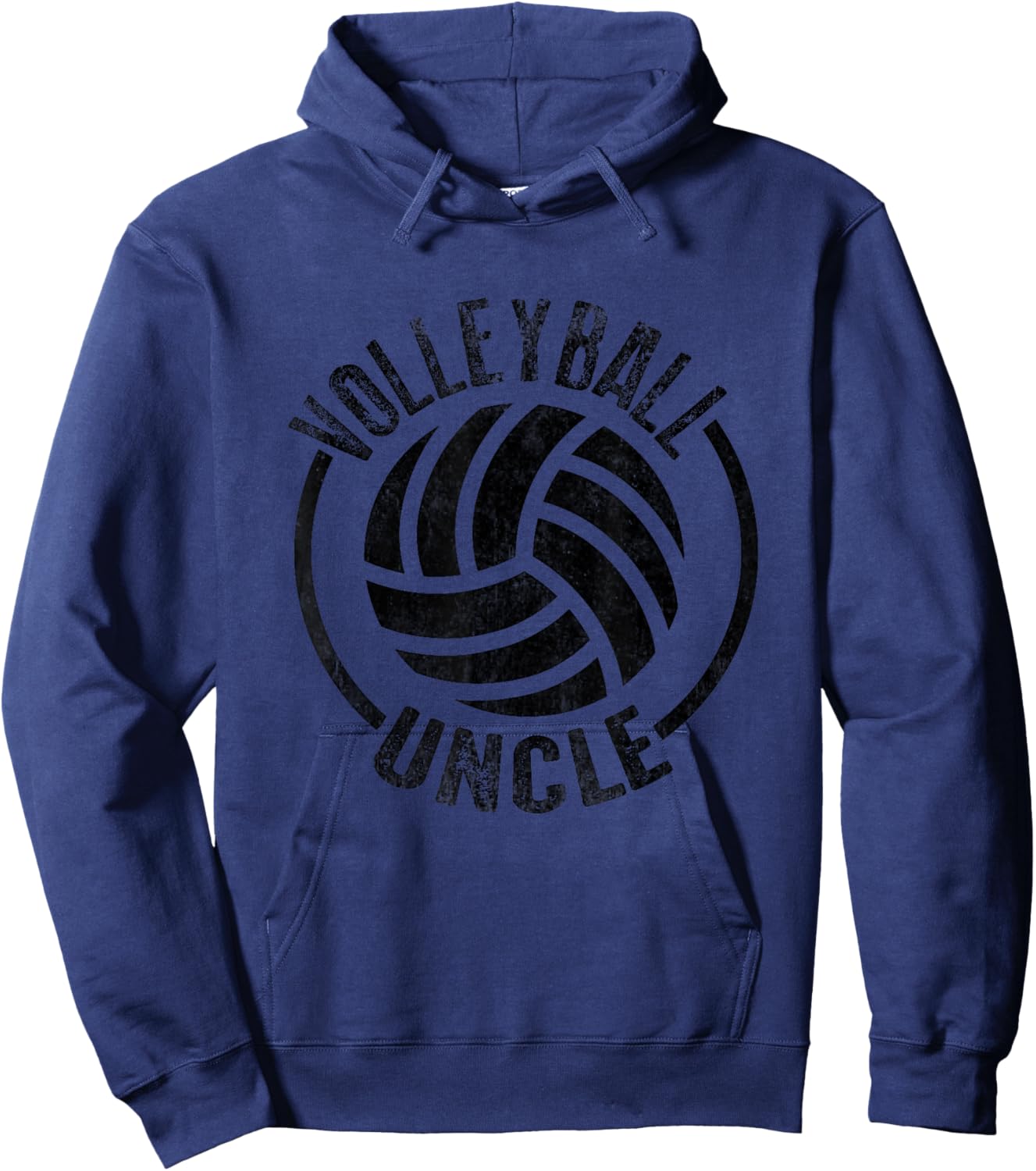 Volleyball Uncle Big Volleyball Hoodie - Hoodie | Navy