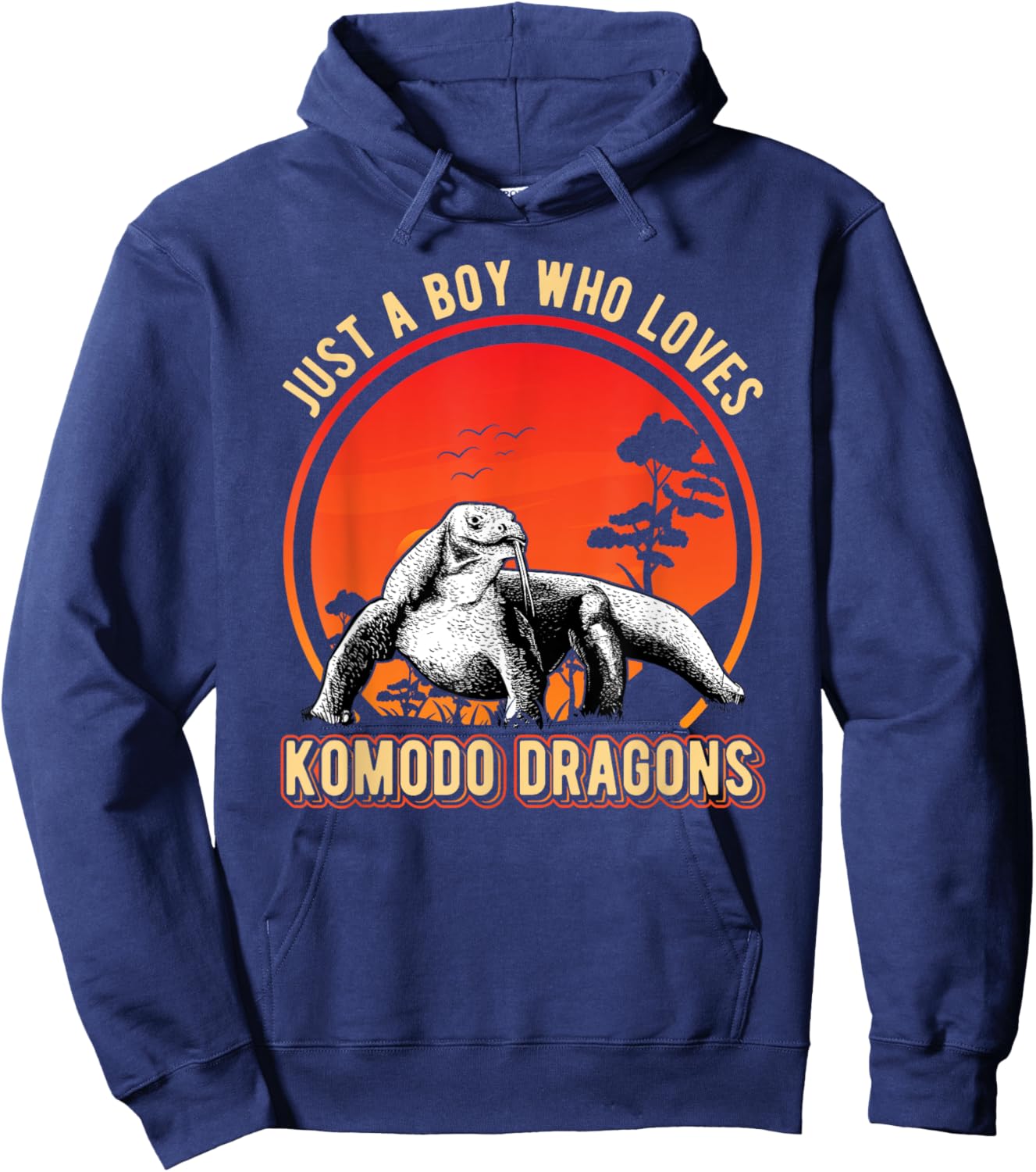 Just a Boy who loves Komodo Dragons Komodo Dragons Hoodie - Hoodie | Navy