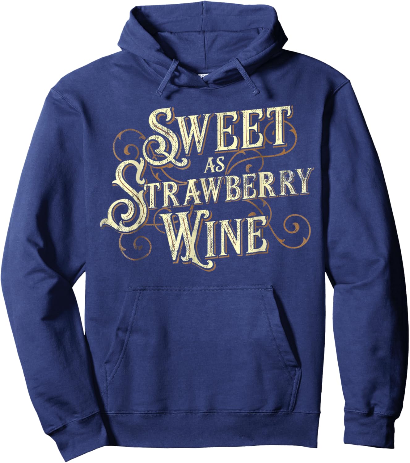 Sweet as Strawberry Wine ladies designer Country Hoodie - Hoodie | Navy