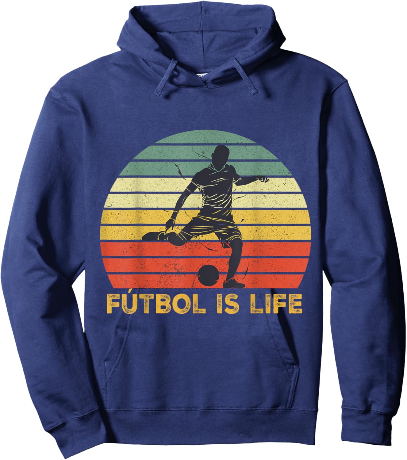 Futbol Is Life shirt Hoodie - Hoodie | Navy