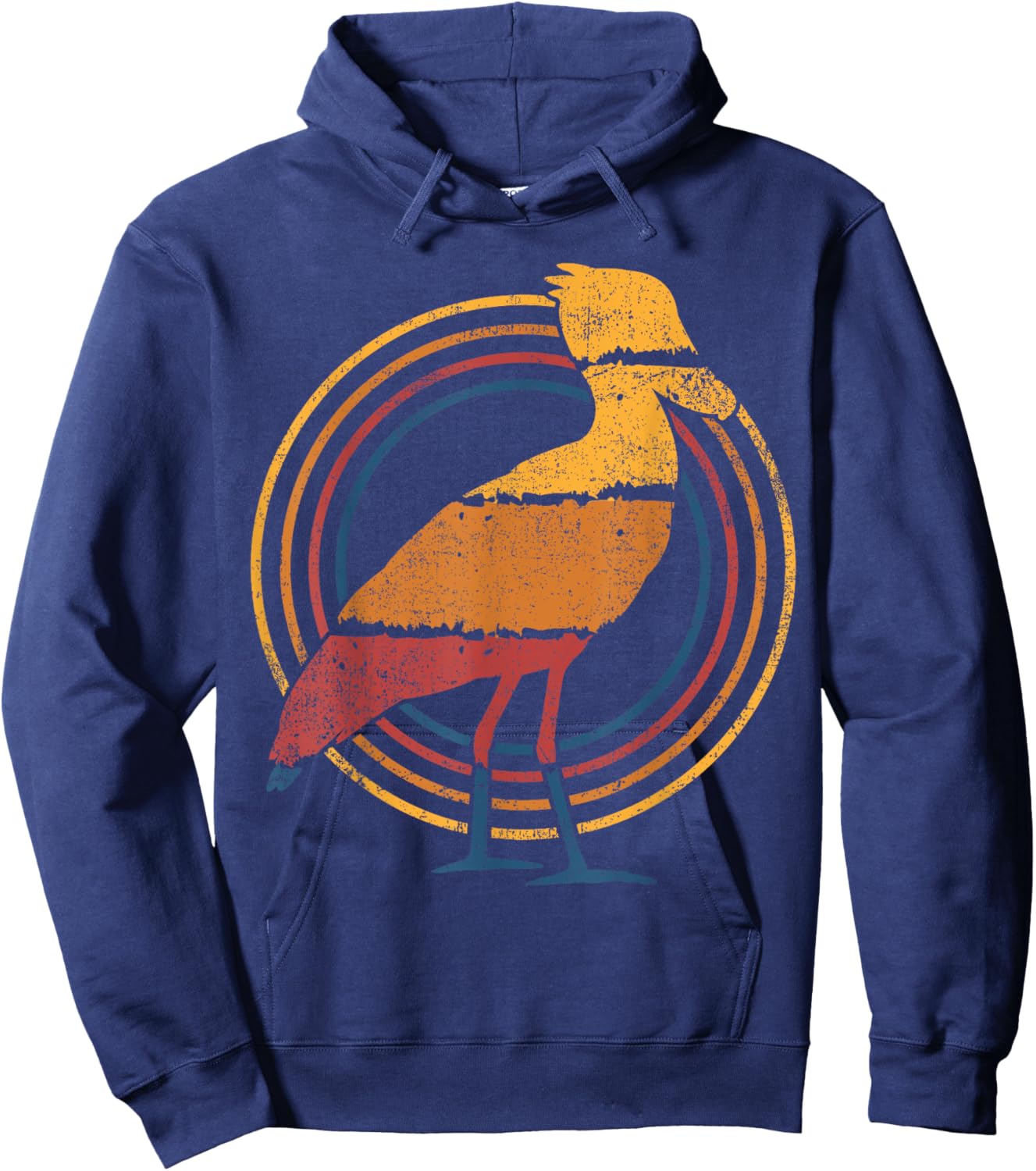 Shoebill Whalehead Stork Bird Hoodie - Hoodie | Navy