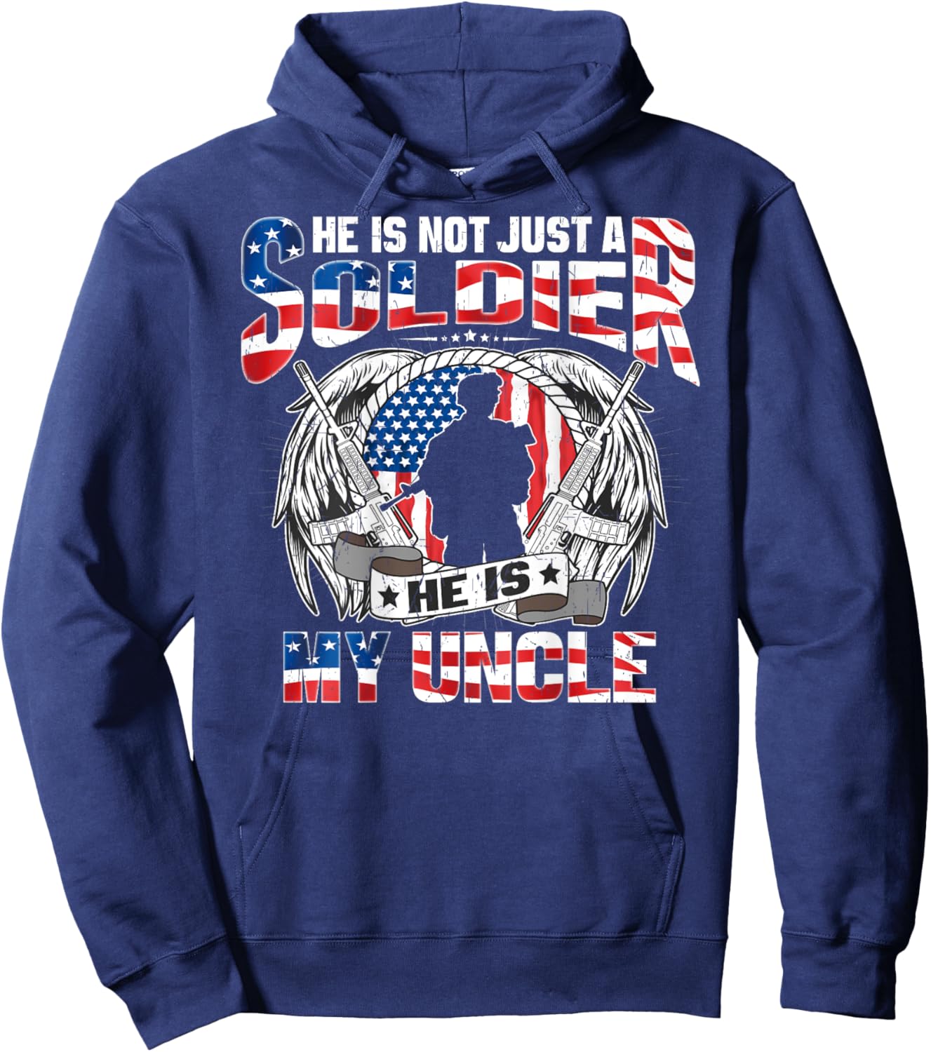 My Uncle My Soldier Hero - Proud Army Niece Nephew Military Hoodie - Hoodie | Navy