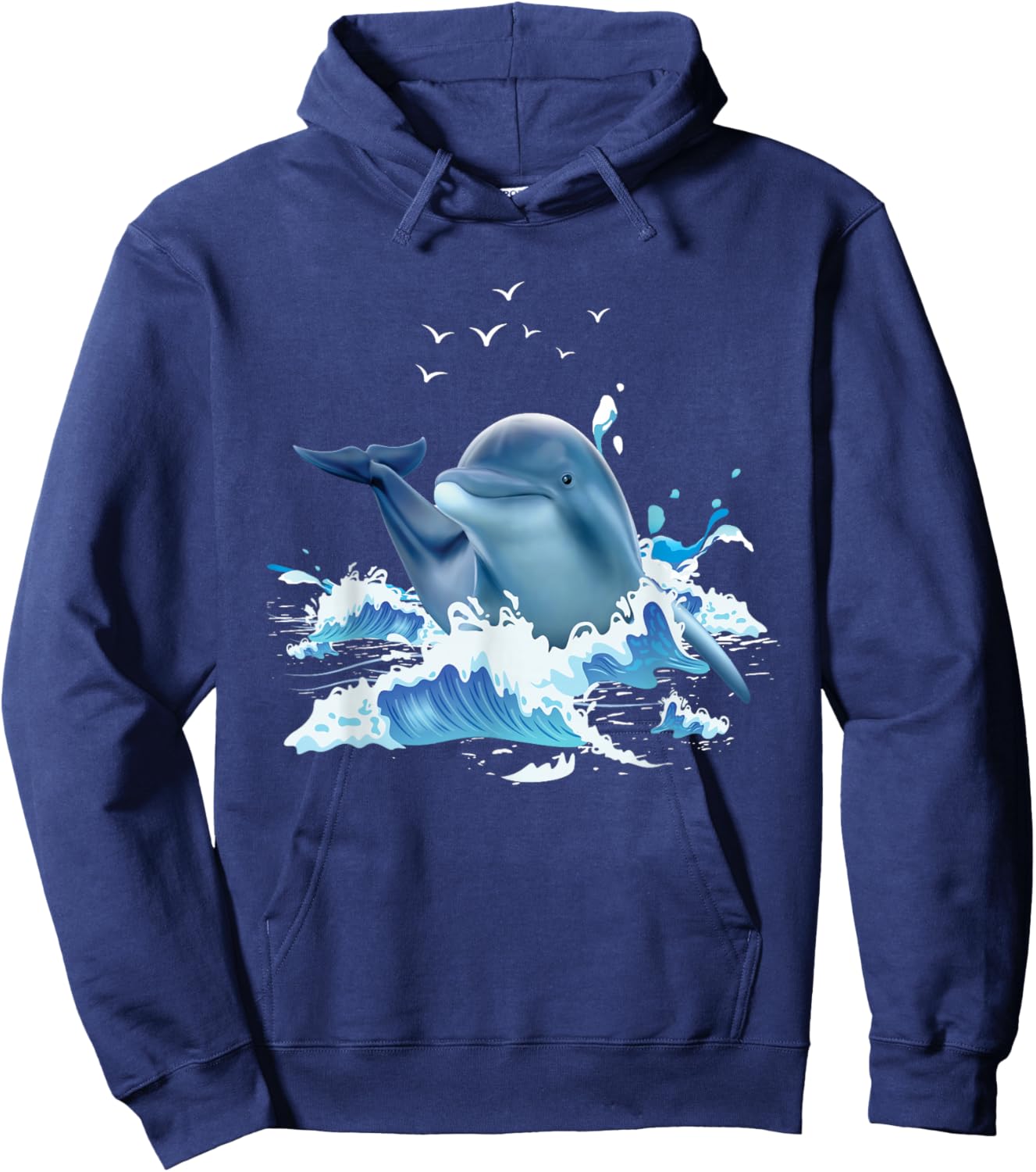 Dolphin Lover Zookeeper Marine Biologist Sea Animal Lover Hoodie - Hoodie | Navy