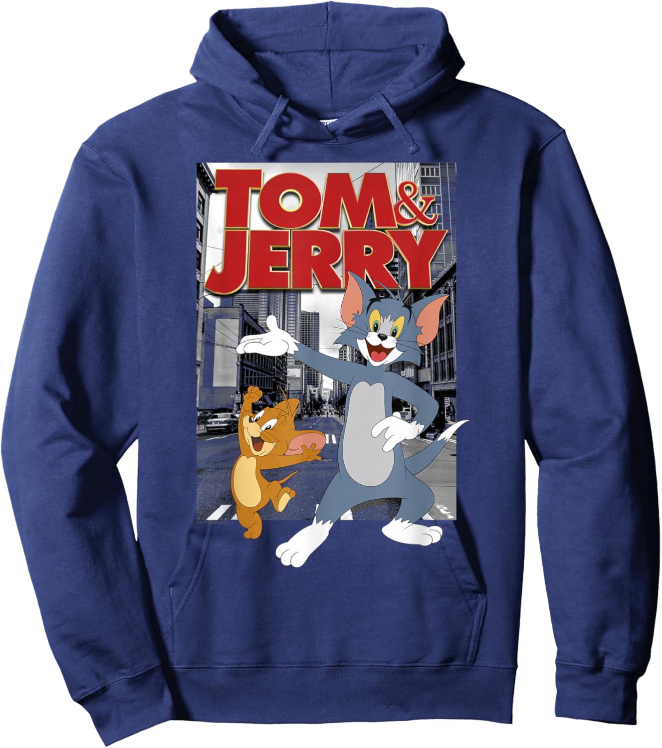 Tom and Jerry in The City Hoodie - Hoodie | Navy