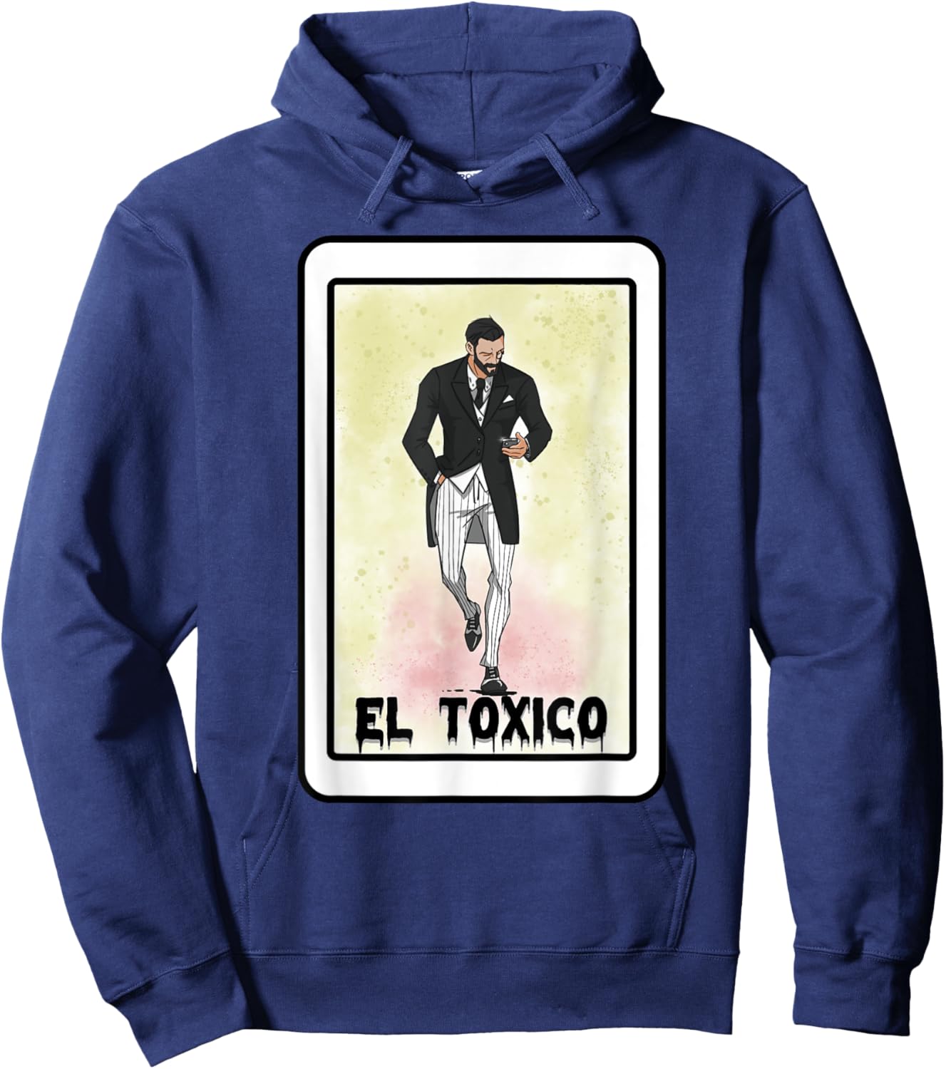 PavonHD EL TXICO -Adults Black Cotton 65% Polyester 35% Modern Crew Collar Short Sleeve Small Hoodie - Hoodie | Navy