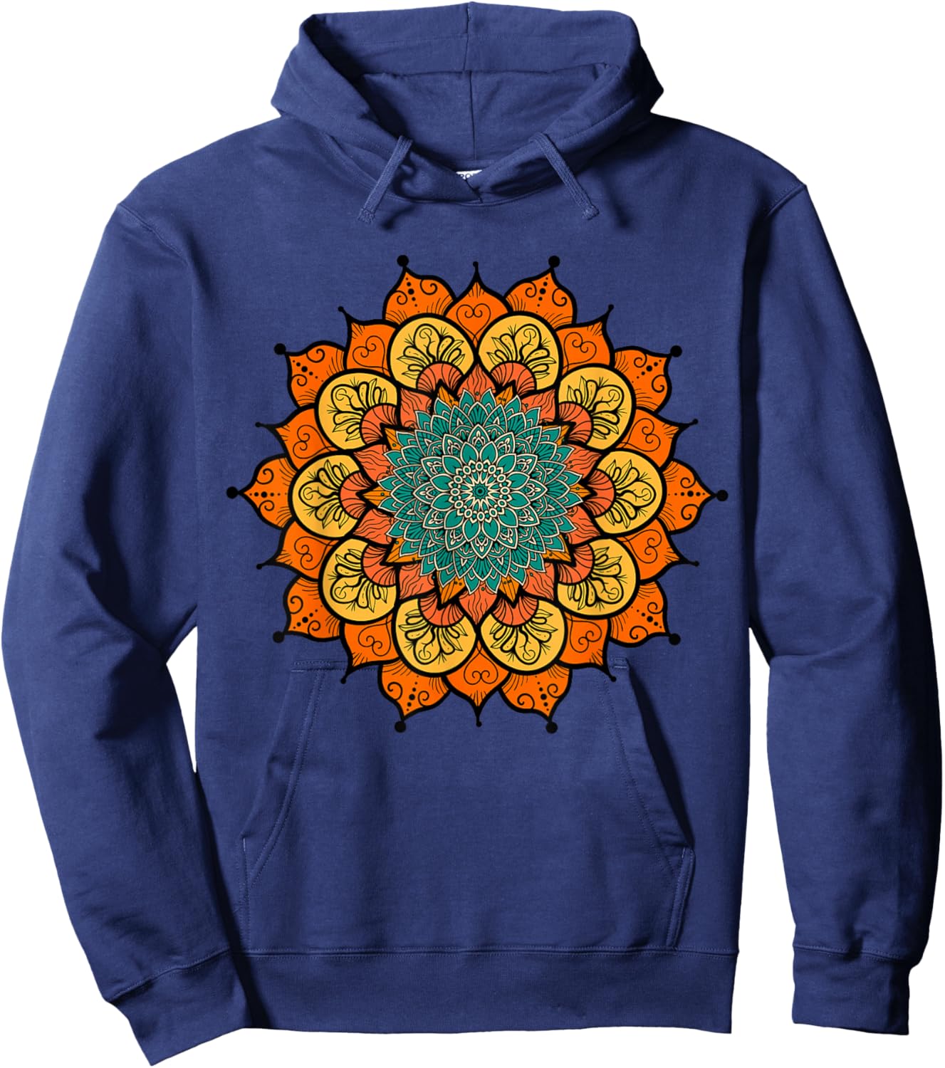 Kaleidoscope Color Patterns Hoodie - Hoodie | Navy