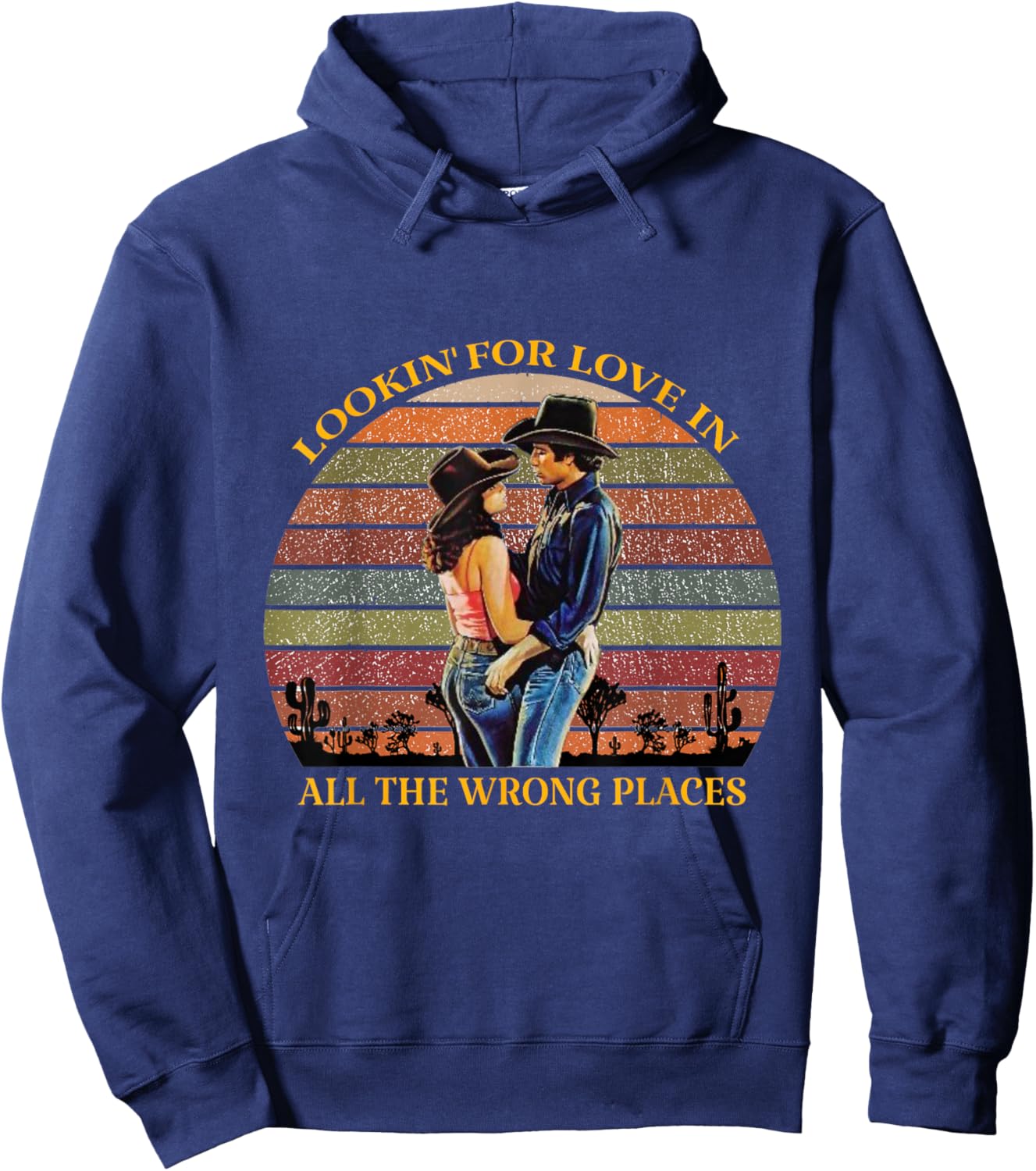 Lookin for Love in All the Wrong Places Hoodie - Hoodie | Navy