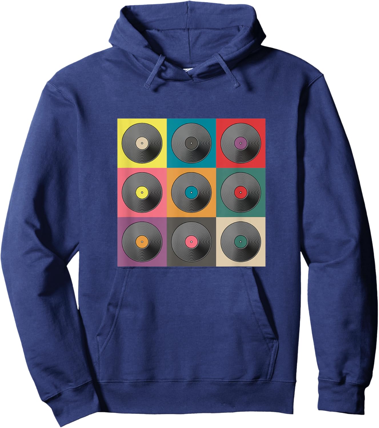 Gallery of LPs. Music, dance, oldies, record collection Hoodie - Hoodie | Navy