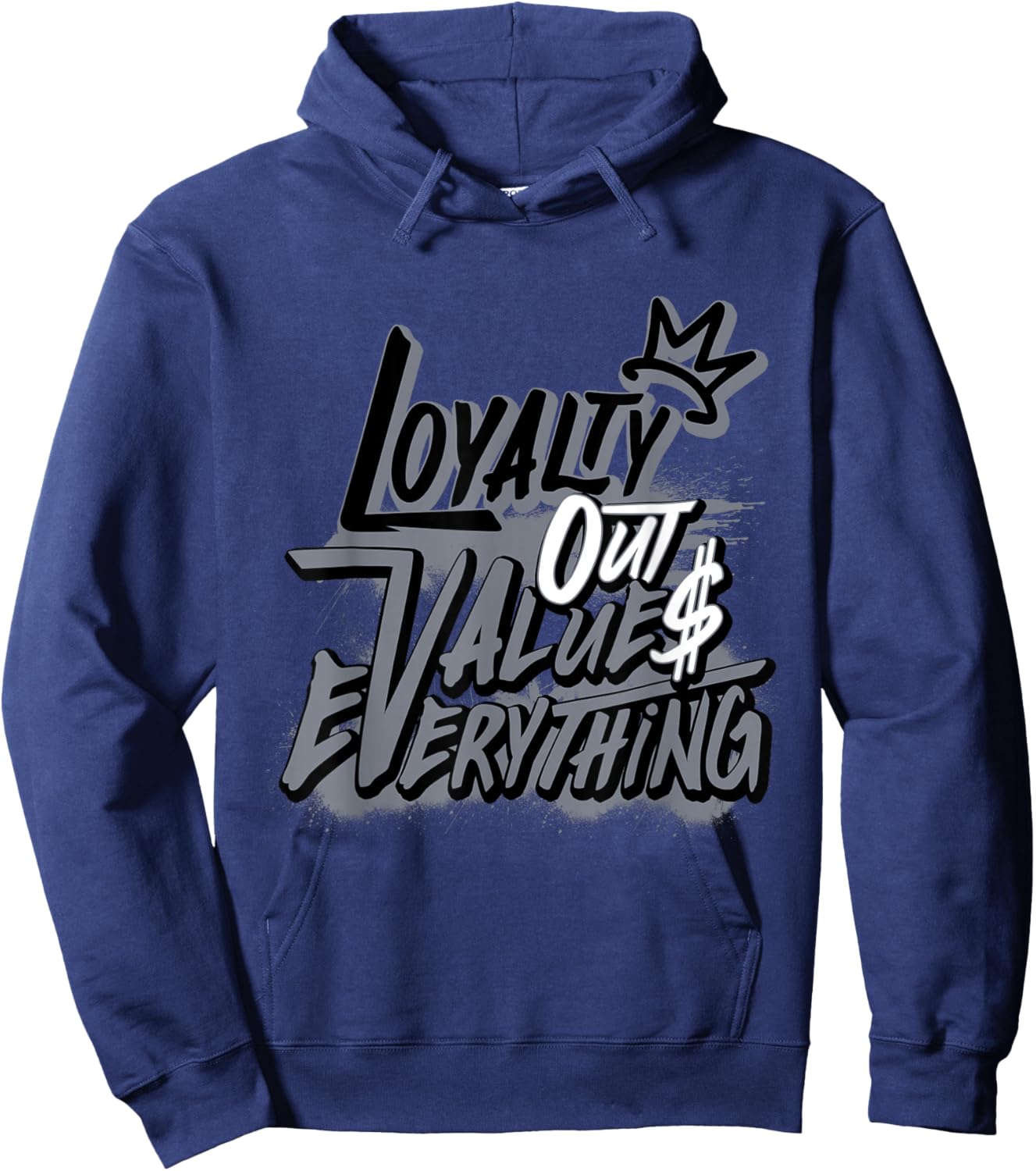 Retro Cool Grey 11s Loyalty Out Value Shoes 11 Cool Grey Hoodie - Hoodie | Navy