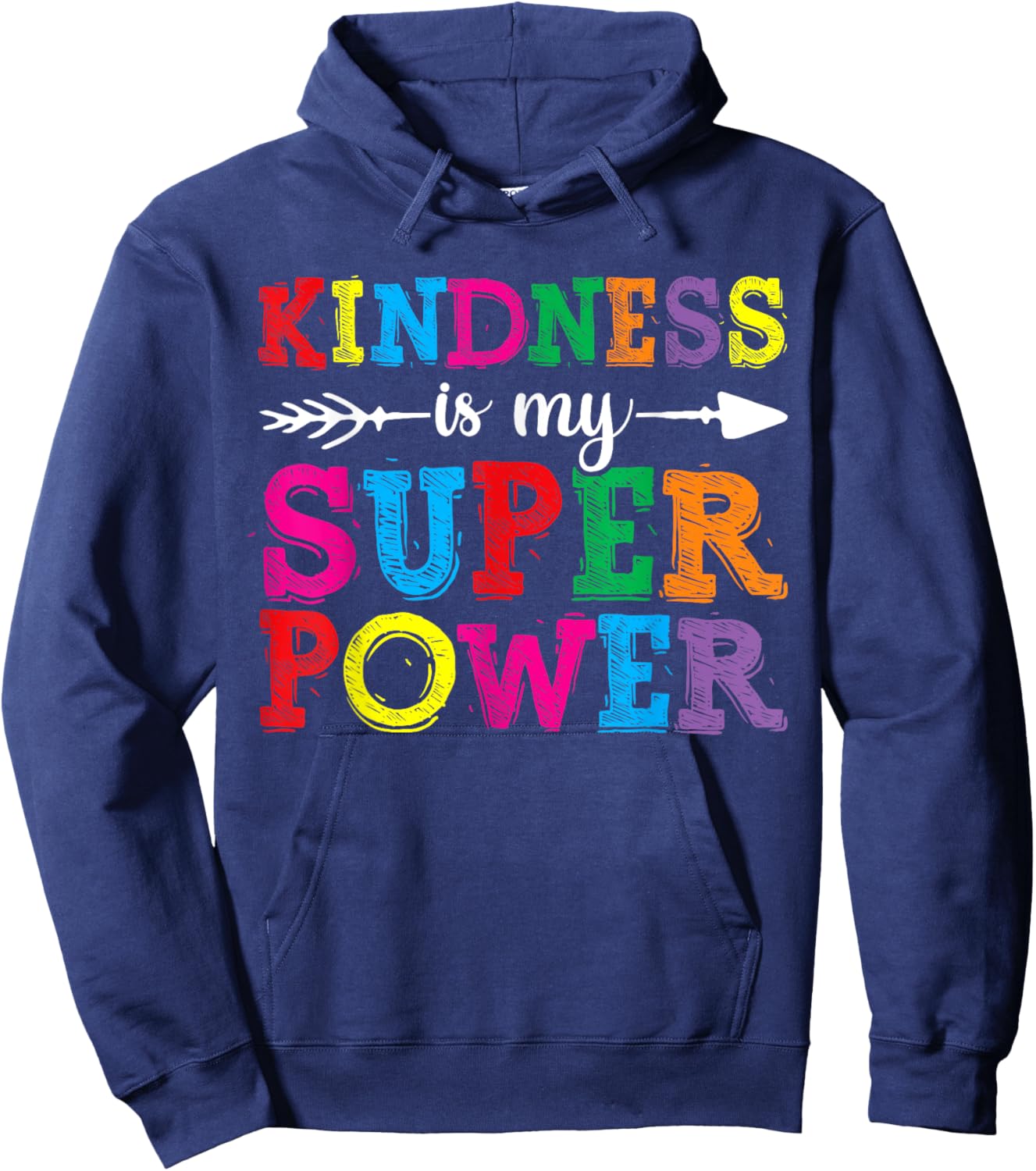 Women Kindness Shirts, Kindness Is My Superpower Unity Day Hoodie - Hoodie | Navy
