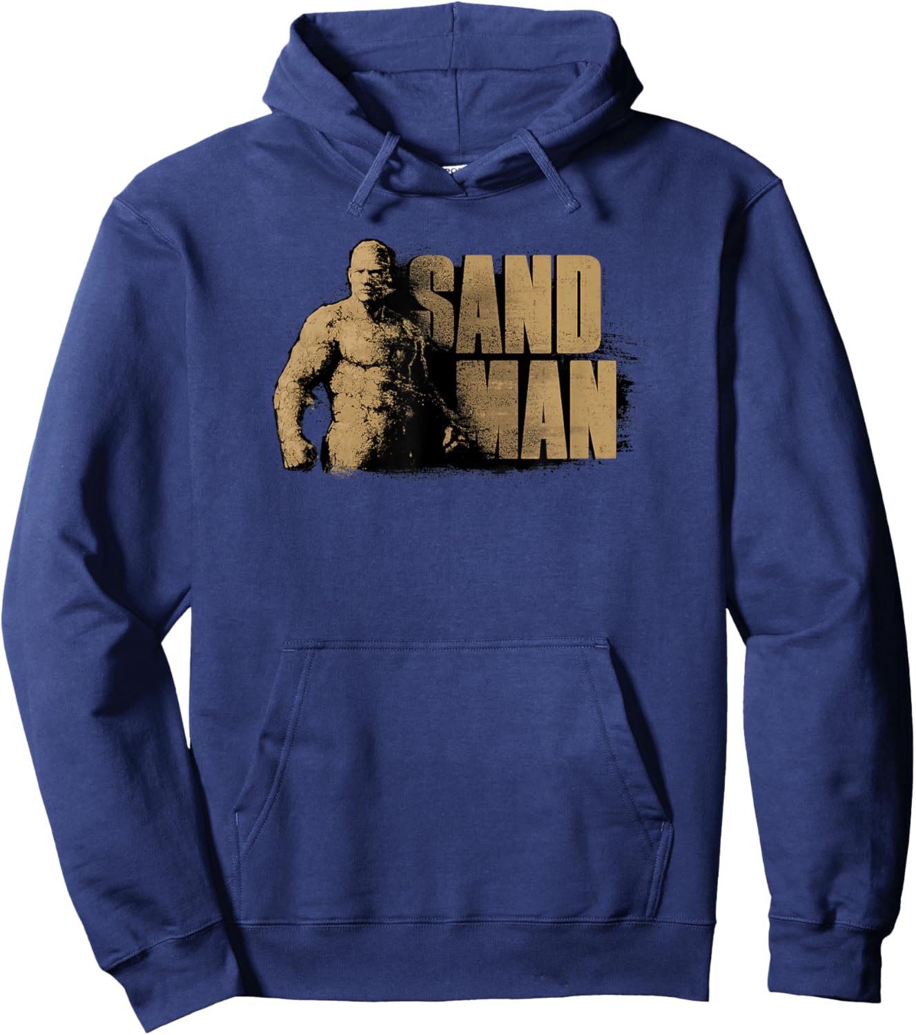 Marvel Spider-Man No Way Home Sandman Text Stack Hoodie - Hoodie | Navy
