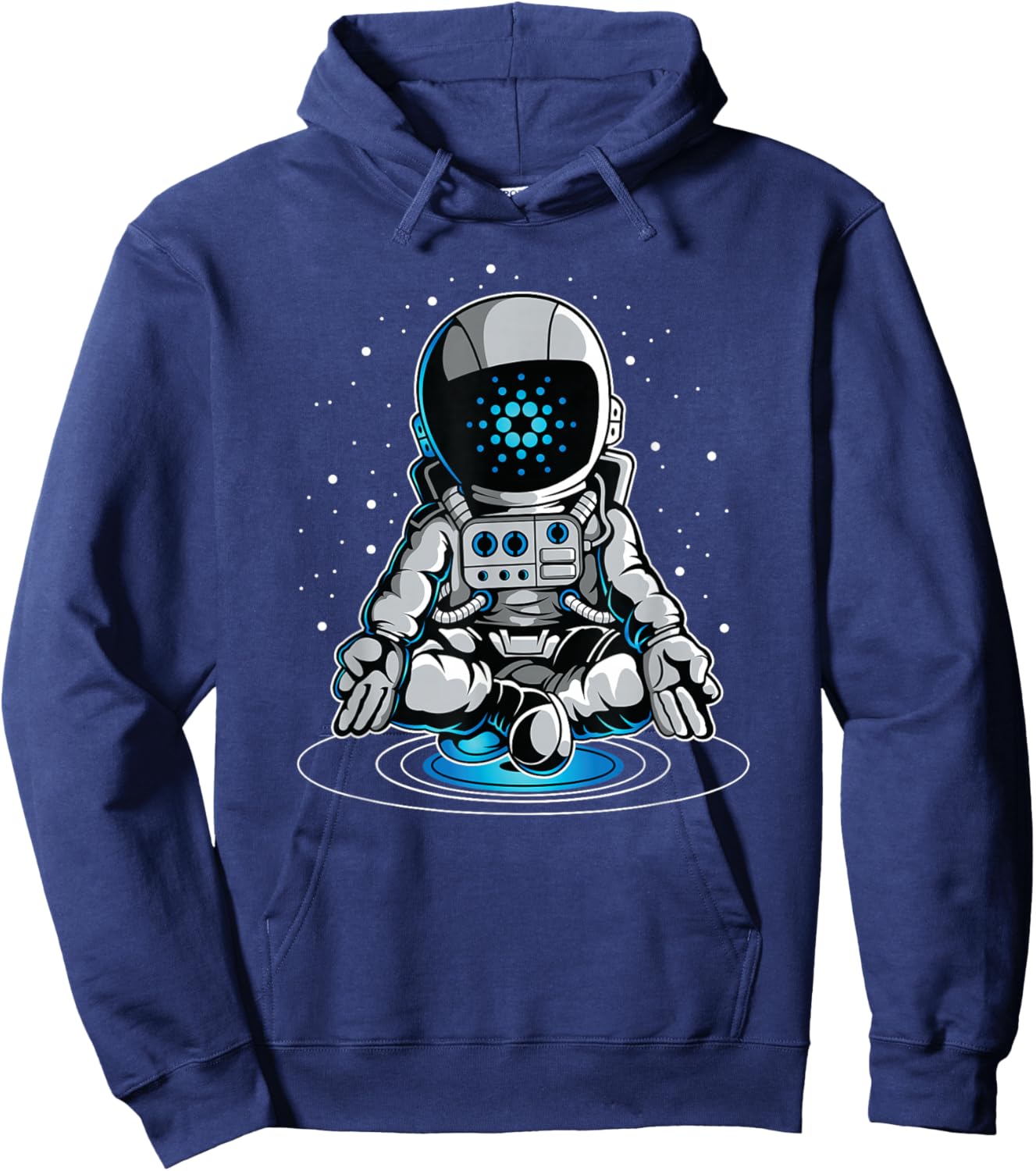 Cool Cardano Space Suite Shirt, ADA Coin Cryptocurrency Hoodie - Hoodie | Navy
