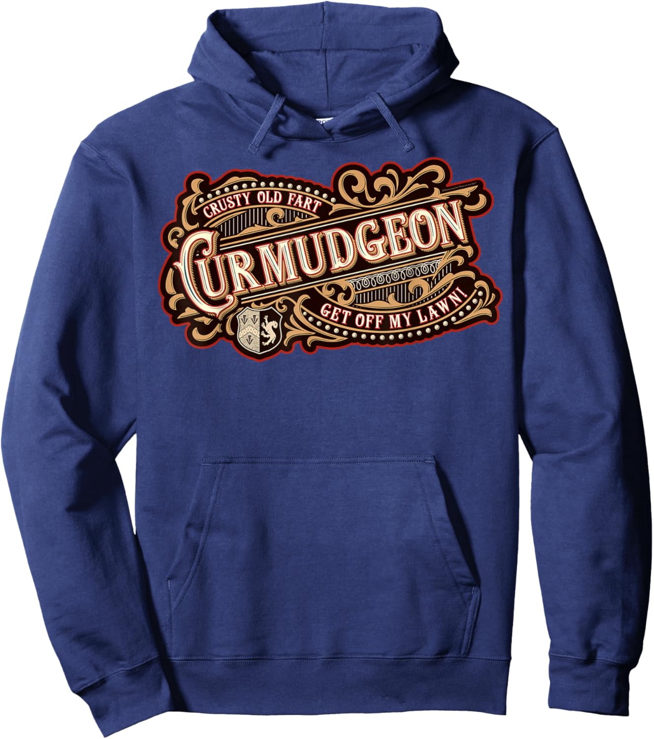 Curmudgeon - Crusty Old Fart - Get Off My Lawn! Hoodie - Hoodie | Navy